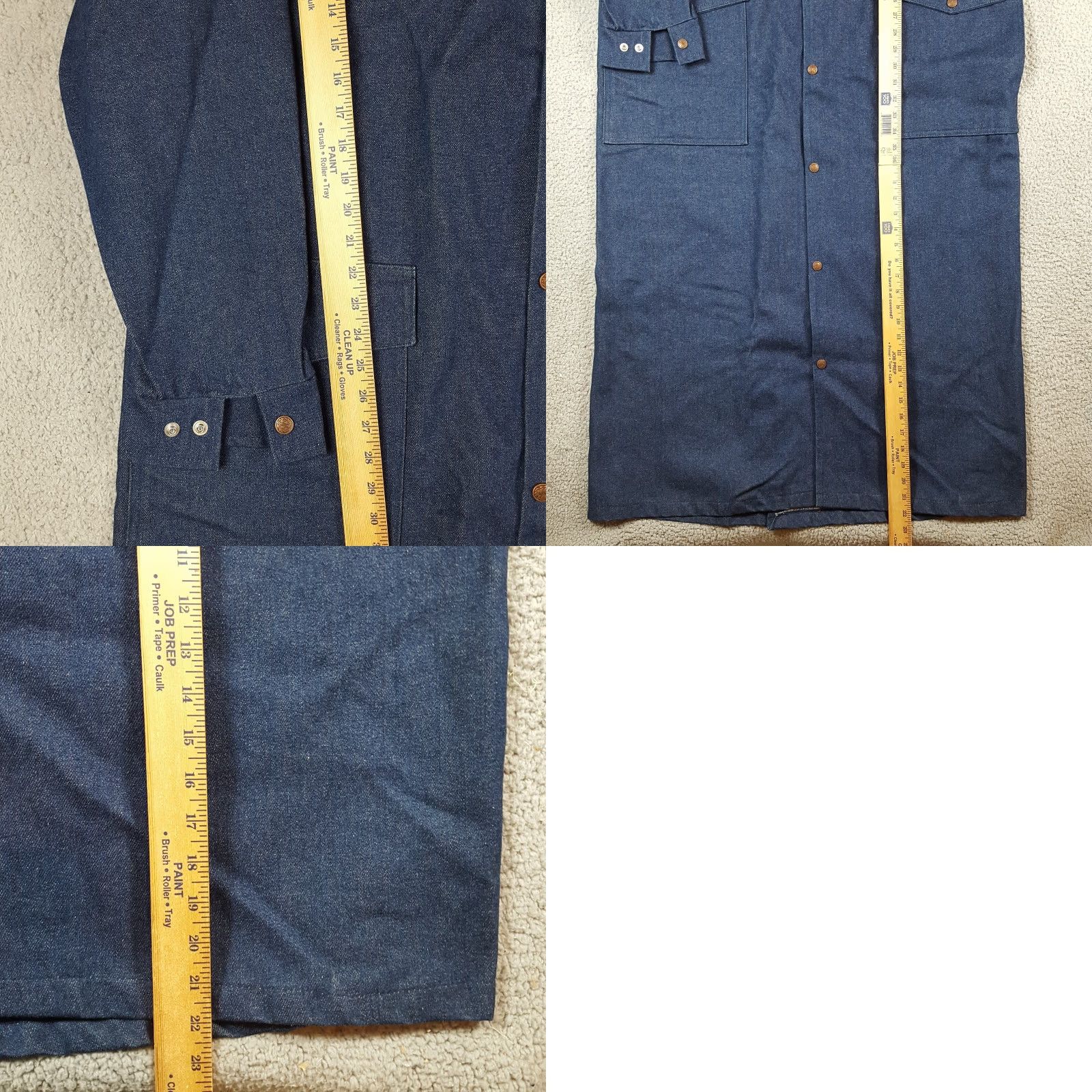 Denime VINTAGE Sattlesmith Western Duster Coat Jacket Men XL Denim Blue 90s Cowboy 80s Chore Long Duster Coat Size US XL / EU 56 / 4 - 9 Thumbnail