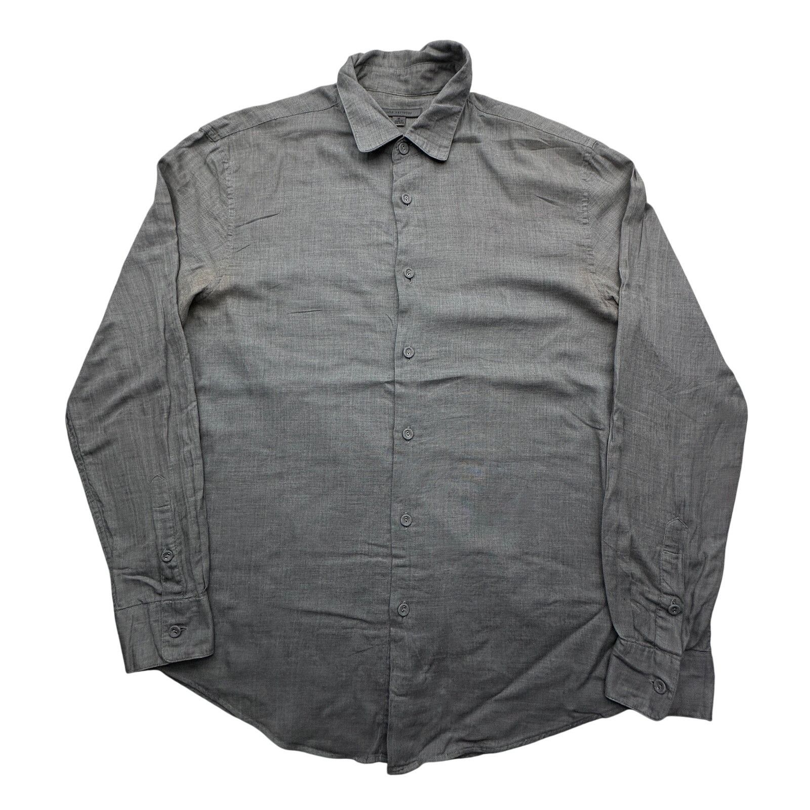 John Varvatos John Varvatos Long Sleeve Button Up Gray Shirt Mens M Size US M / EU 48-50 / 2 - 1 Thumbnail