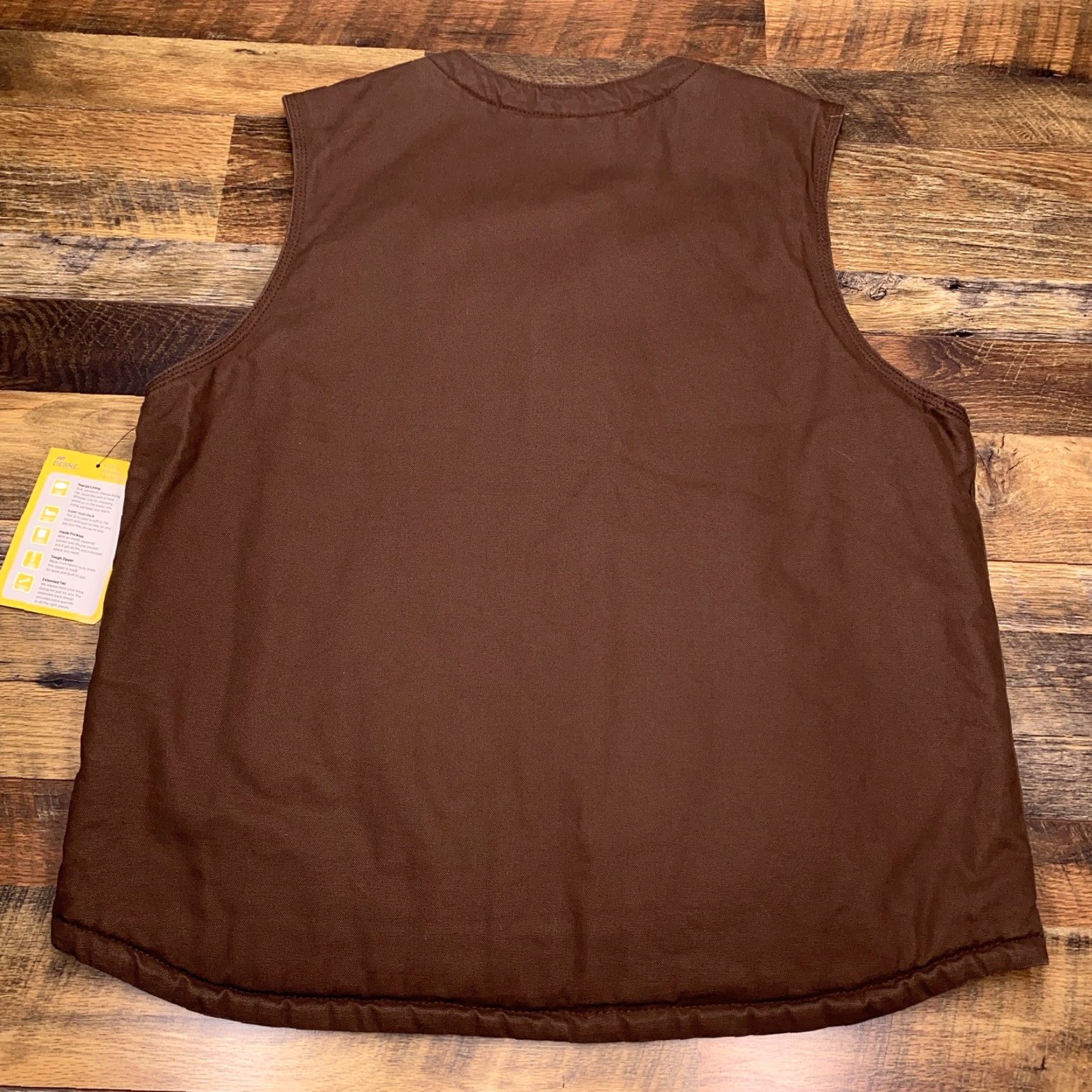Vintage Berne Workwear Vest Mens XL Brown Canvas Sherpa Lined New Size US XL / EU 56 / 4 - 2 Thumbnail