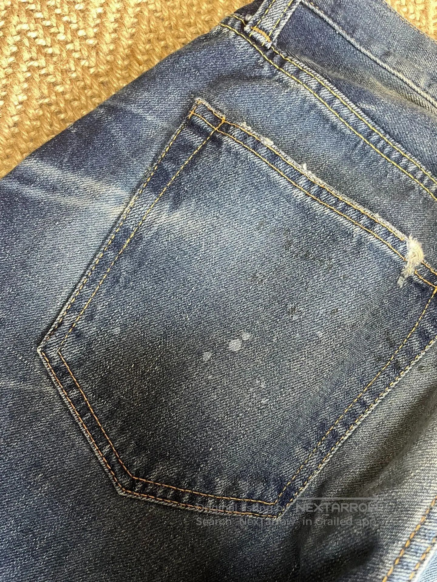 denim by vanquish & fragment electric pants.