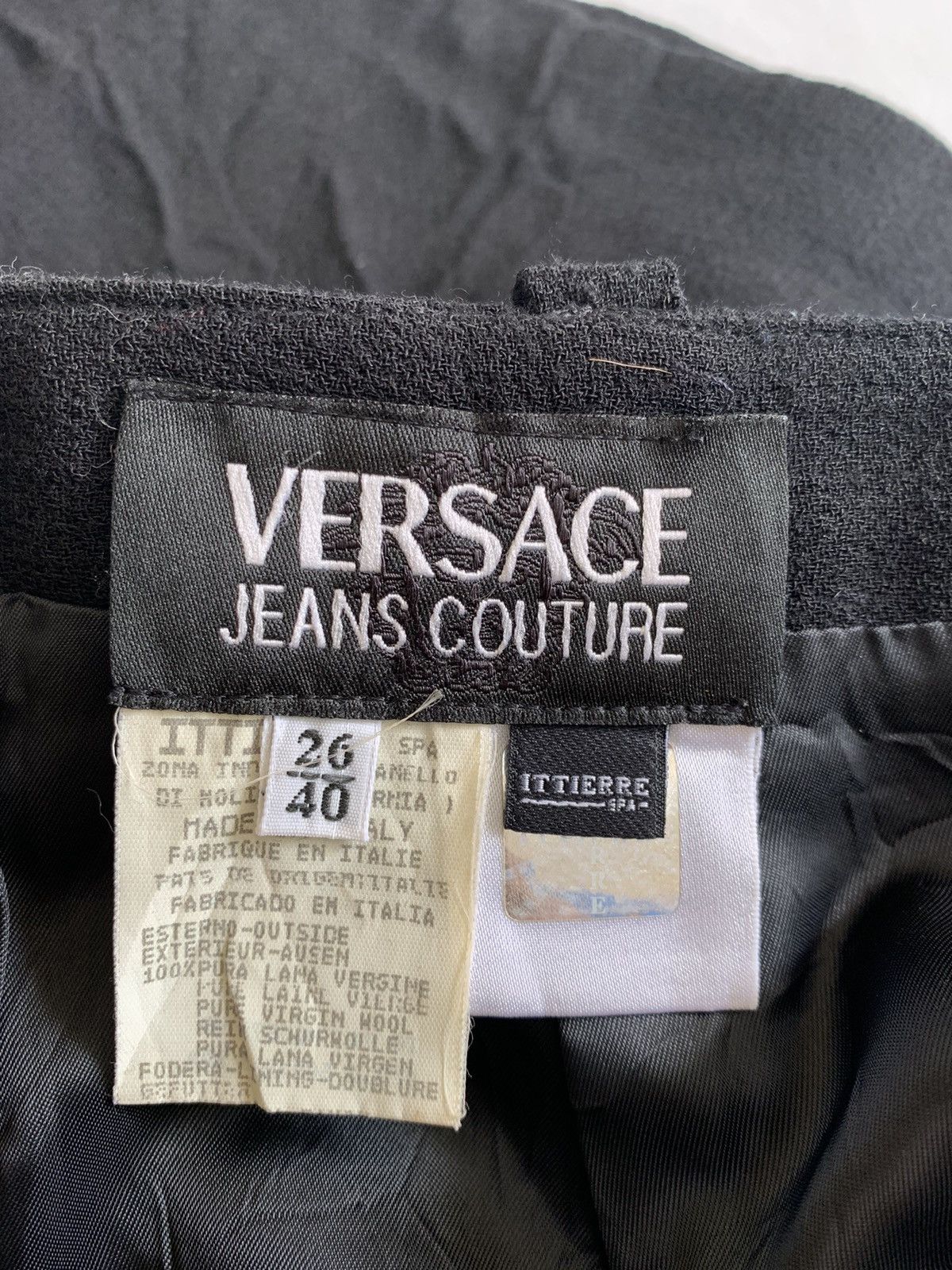 Versace LUXURY💃🏼VERSACE BLACK MINI SKIRT Size 25" / US 0 / IT 36 - 10 Thumbnail