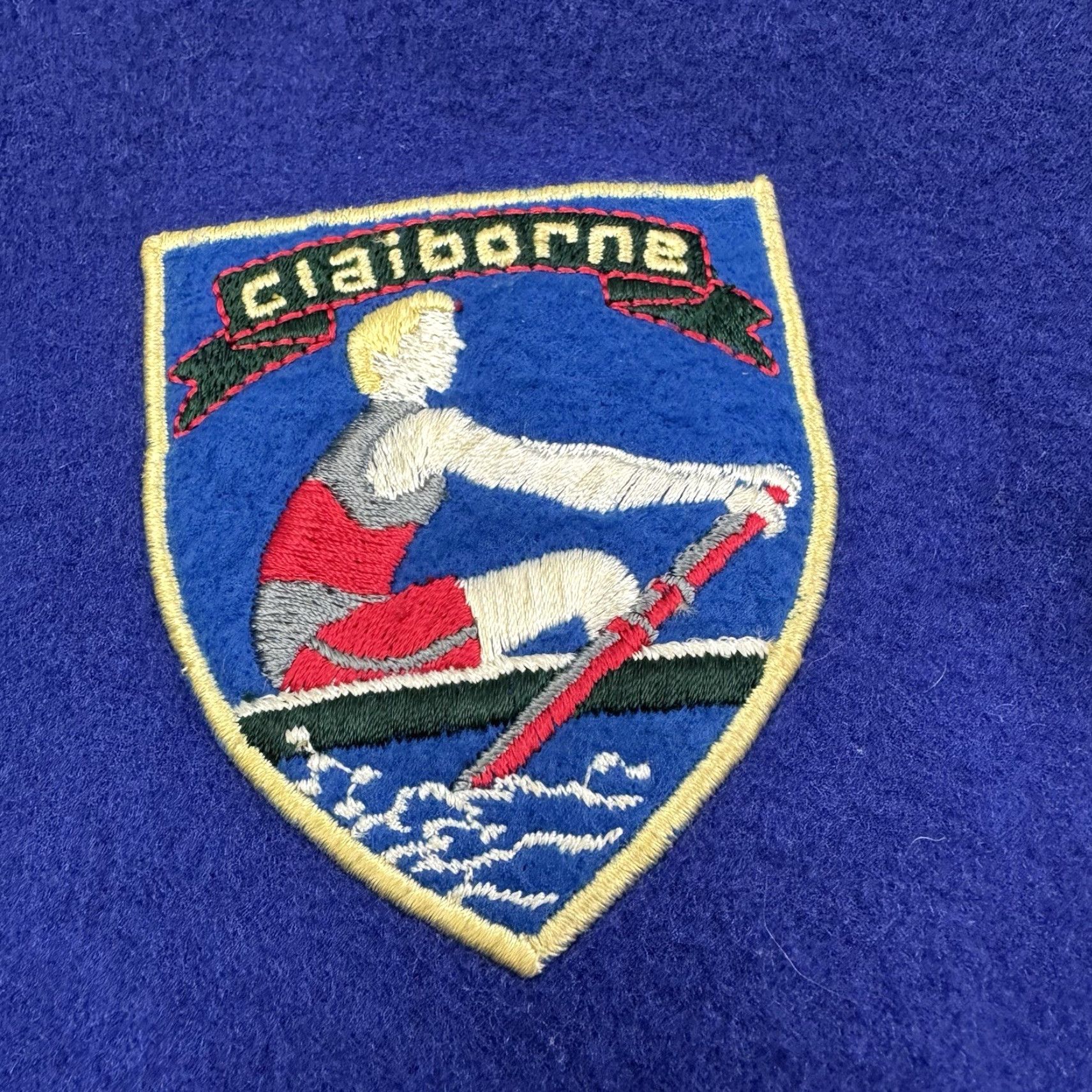 Liz Claiborne VINTAGE Liz Claiborne Letterman Jacket Womens M Wool Snap Up Blue Solid Preppy 90s 80s Casual Size M / US 6-8 / IT 42-44 - 3 Thumbnail