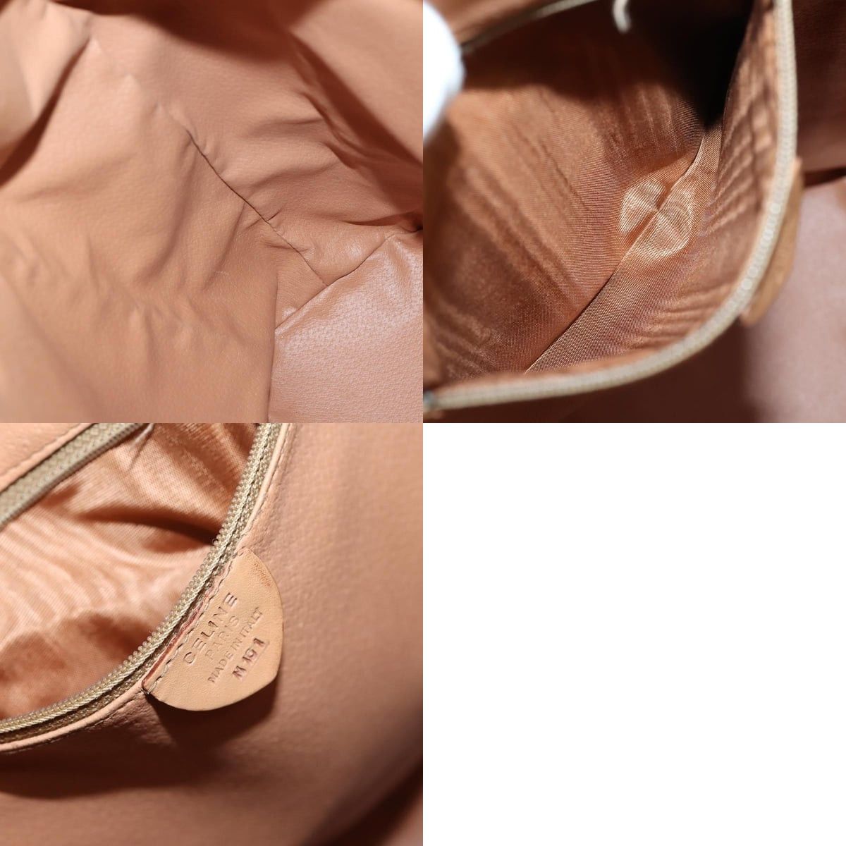 Celine CELINE Macadam Canvas Backpack Pvc Leather Brown Gold Size ONE SIZE - 13 Thumbnail