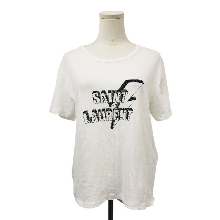 Saint Laurent Paris Saint Laurent Lightning Logo T-Shirt Size S Size US S / EU 44-46 / 1 - 1 Thumbnail