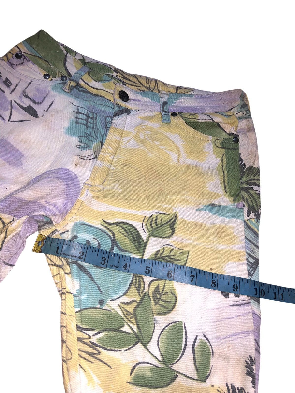 Designer × Japanese Brand × Jean Paul Gaultier ANNE ELISABETH DENIN JEANS FULL PRINT Size 28" / US 6 / IT 42 - 16 Thumbnail