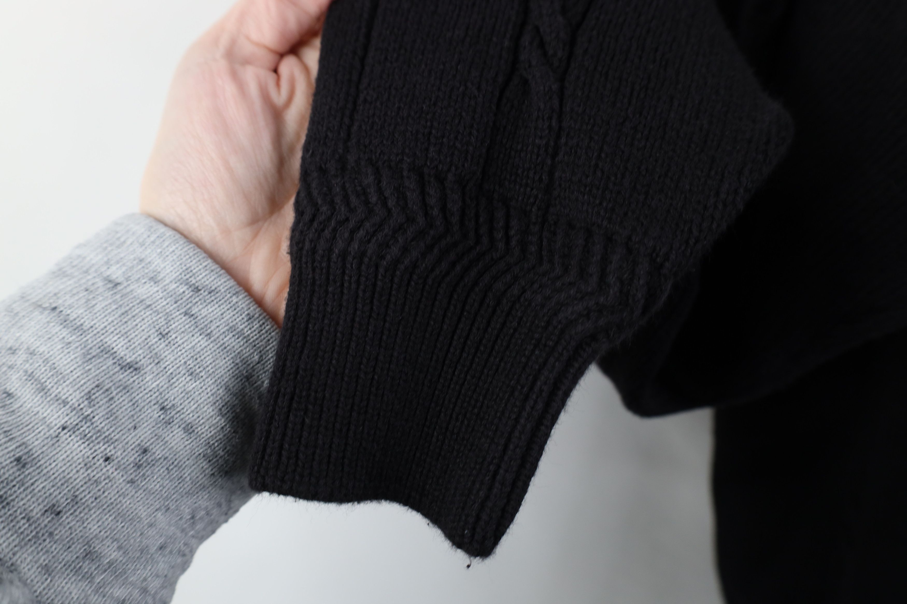Nautica Vintage 90s Nautica Sailboat Cotton Cable Knit Sweater Black Size US M / EU 48-50 / 2 - 7 Thumbnail