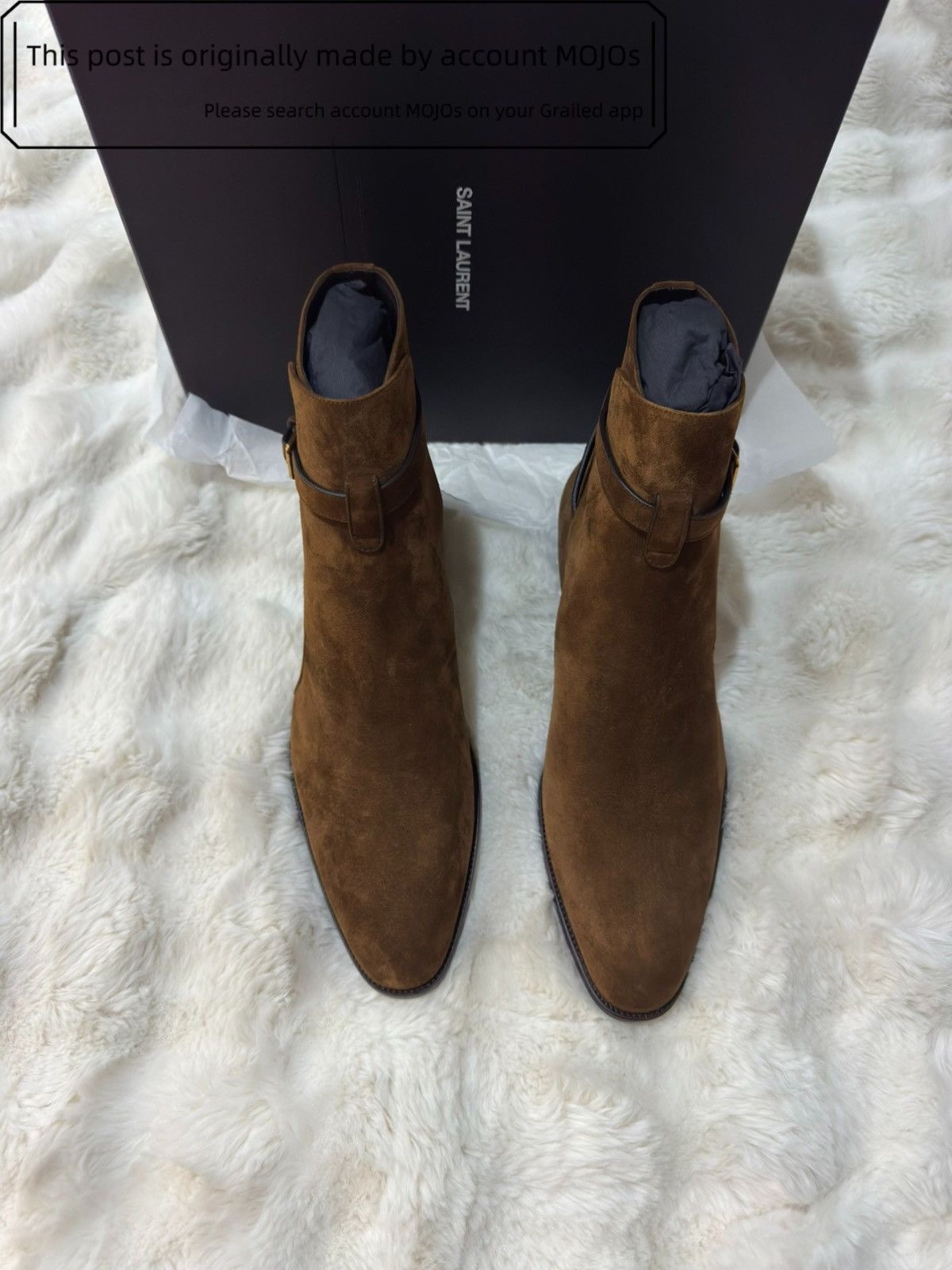 Saint Laurent Paris Sz 45 Saint Laurent Paris Cachemire Land Boots mojos13184 Size US 12 / EU 45 - 6 Thumbnail
