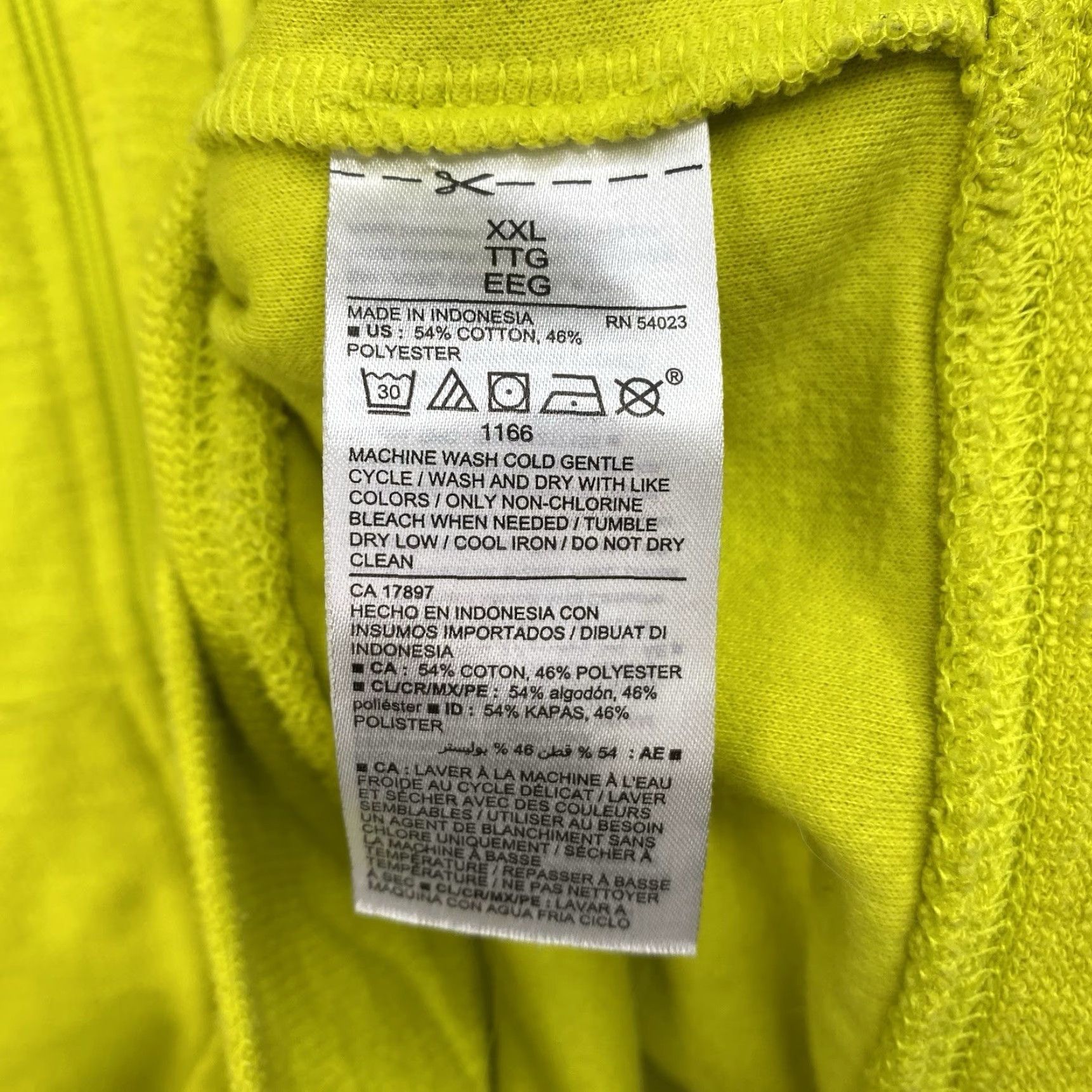 Old Navy **Old Navy 2XL Neon Yellow Hoodie Sweatshirt** User: **Old Navy 2XL Neon Yellow Full-Zip Hoodie Sweatshirt** Size XXL / US 16-18 / IT 52-54 - 6 Thumbnail