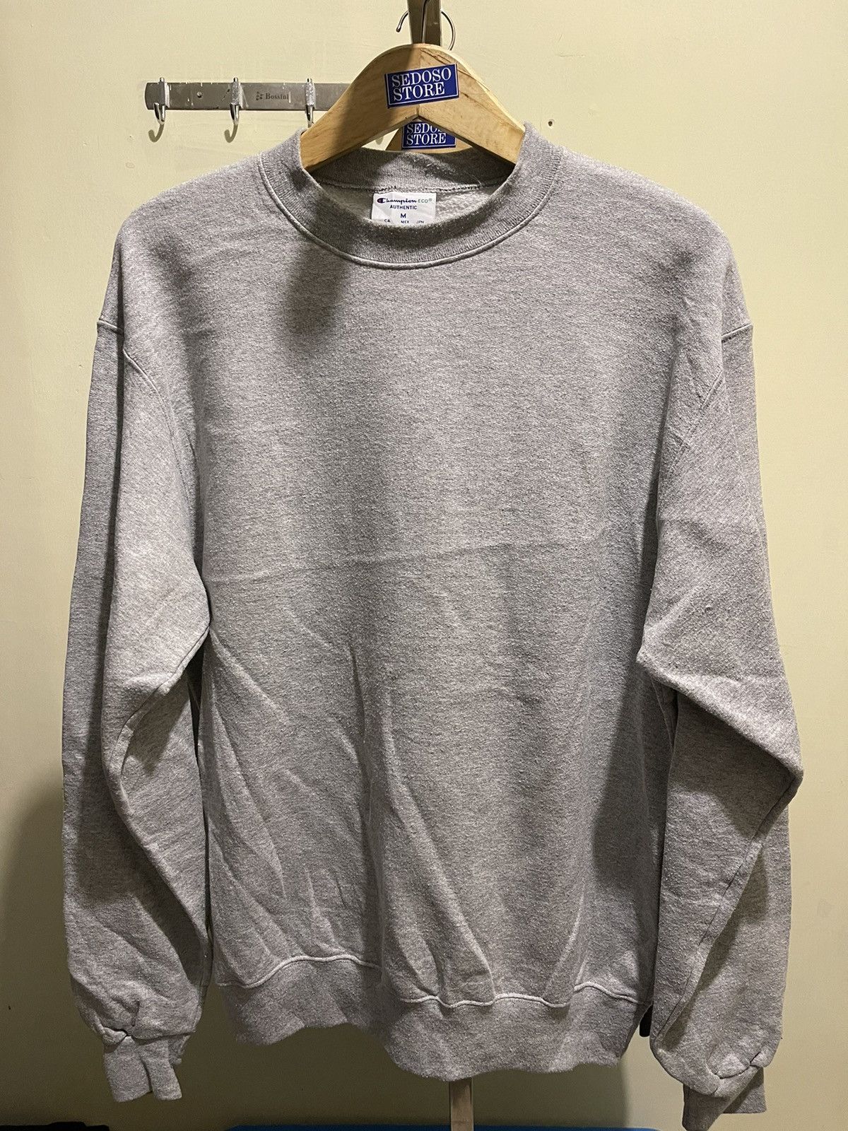 Champion Champion Eco Authentic Grey Sweatshirt - Classic Fit Size US M / EU 48-50 / 2 - 1 Thumbnail