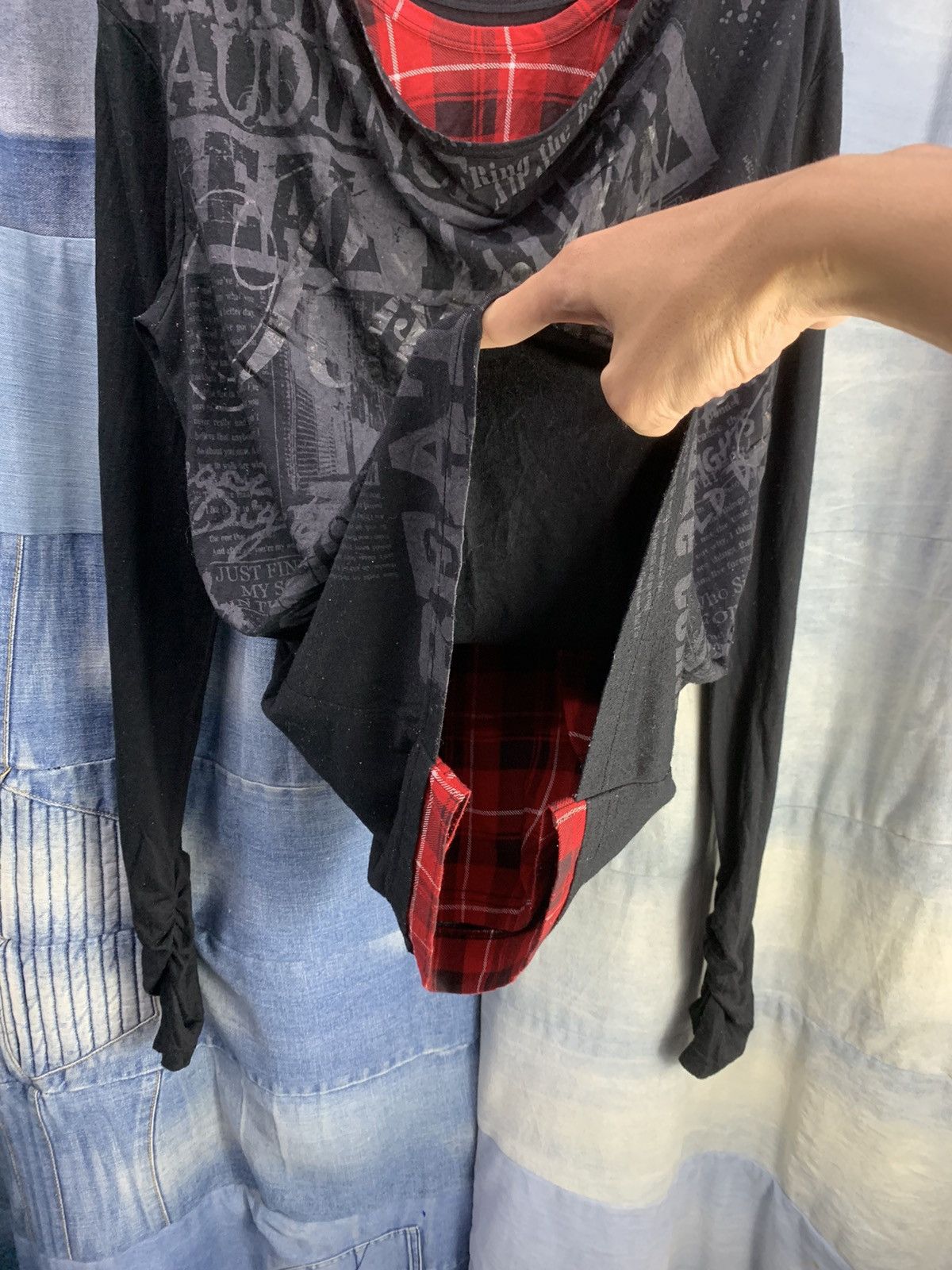Hysteric Glamour × Japanese Brand × Le Grande Bleu (L.G.B.) CLAS AHEAD ANARCHY POEM DOUBLE LAYERS Size US M / EU 48-50 / 2 - 7 Thumbnail