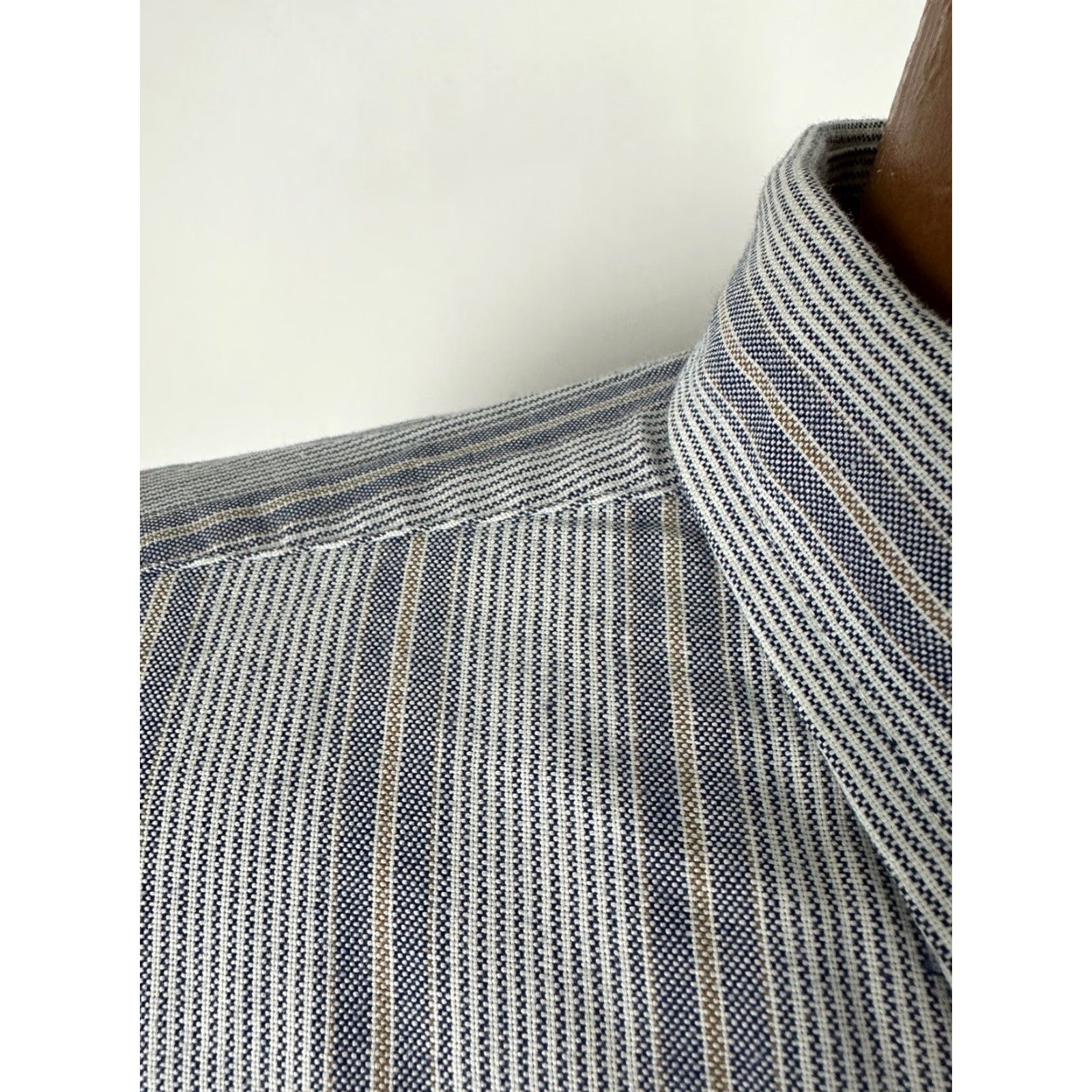 Vintage VINTAGE Reed St. James Oxford Shirt Men XLT TALL Navy Striped Wrinkle-Resistant Button Down Size US XL / EU 56 / 4 - 7 Thumbnail