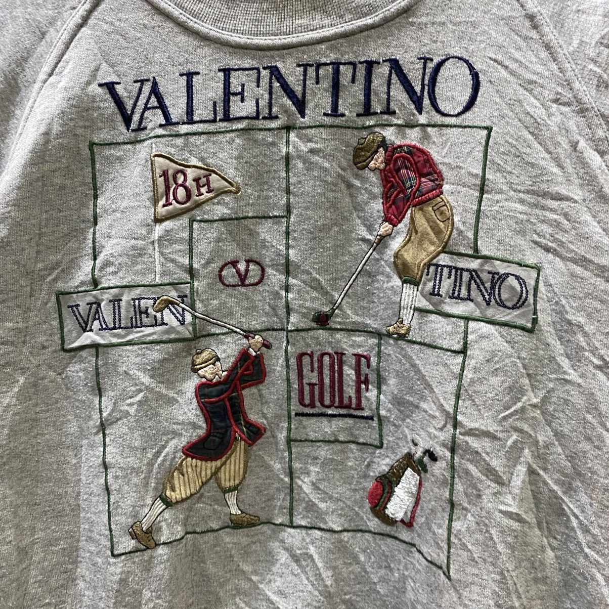 Valentino Vintage Valentino Golf Crewneck Sweatshirt Size US M / EU 48-50 / 2 - 5 Thumbnail