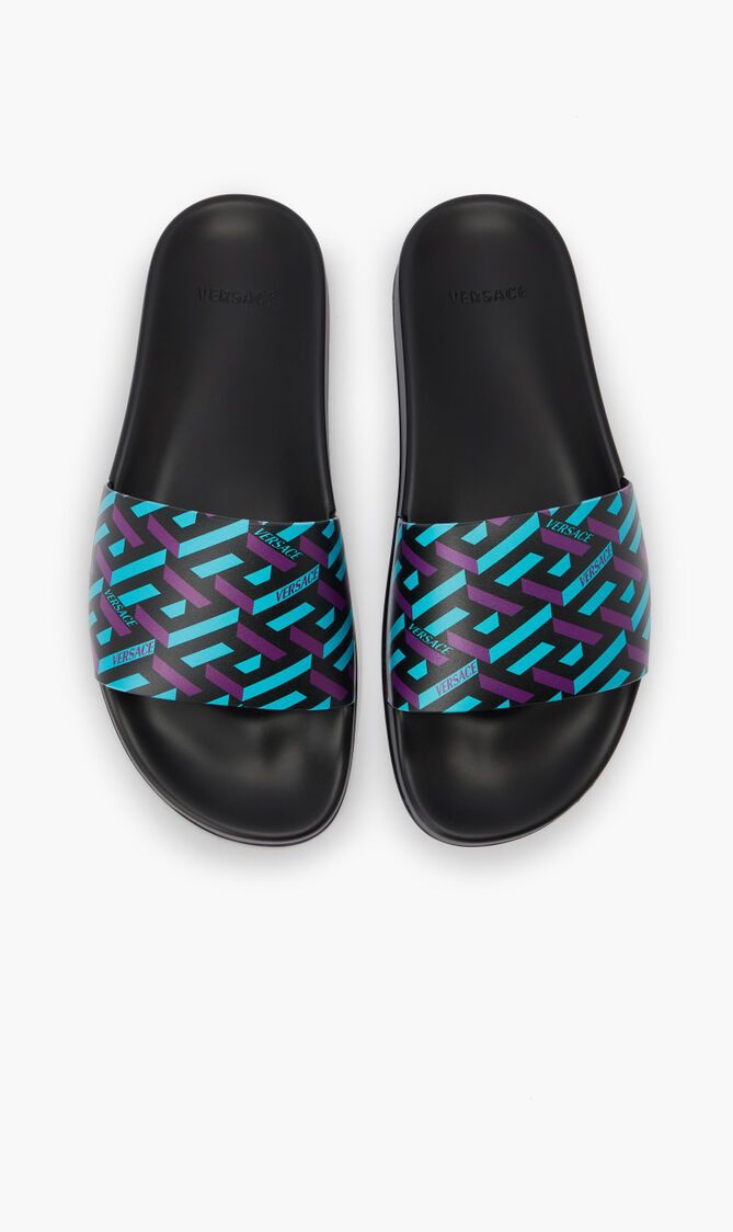 Versace o1y0425 Logo Slippers in Multicolor Size US 7 / EU 40 - 4 Thumbnail