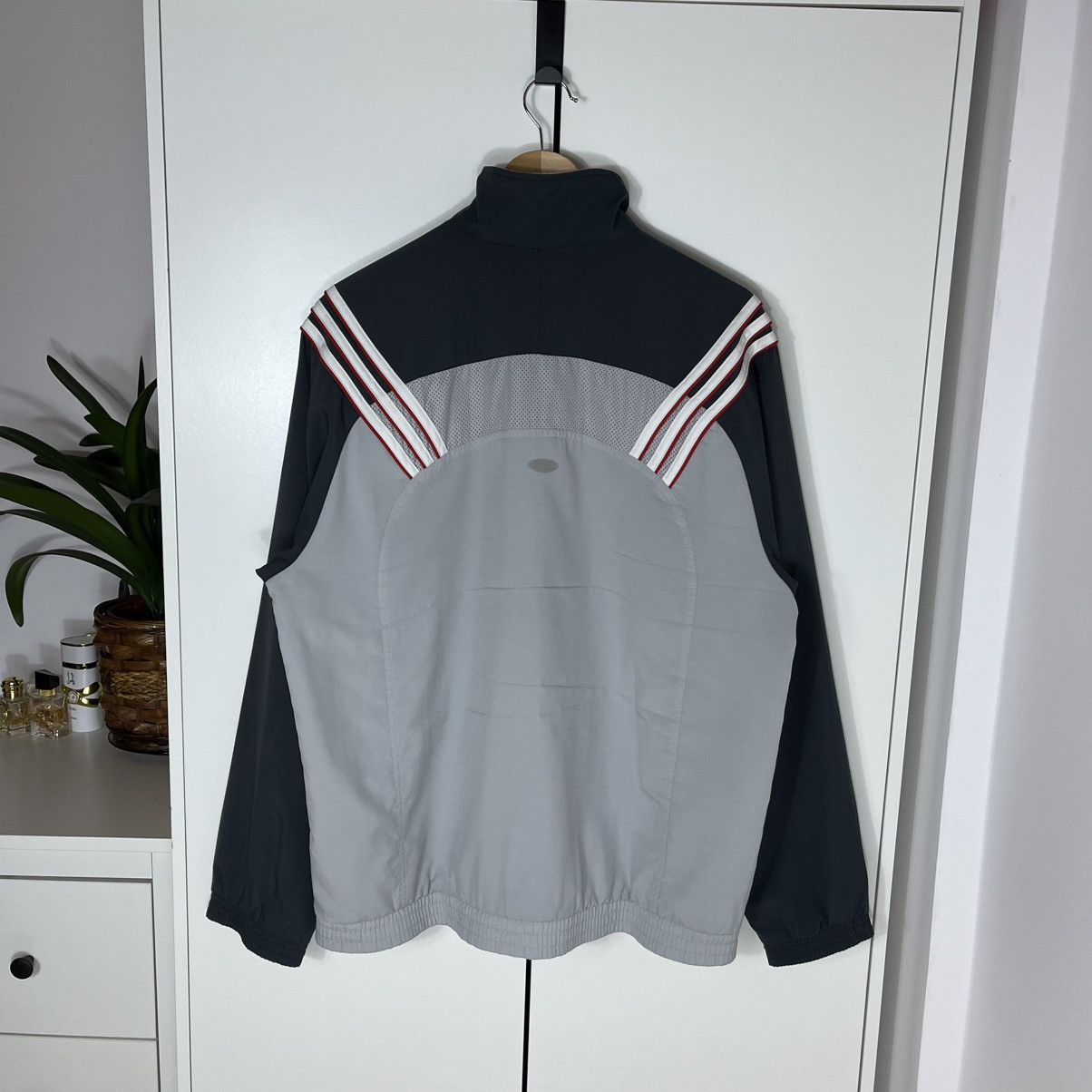 Adidas Vintage Adidas Grey Tracksuit Streetwear Y2K Sport Size 44L - 7 Thumbnail