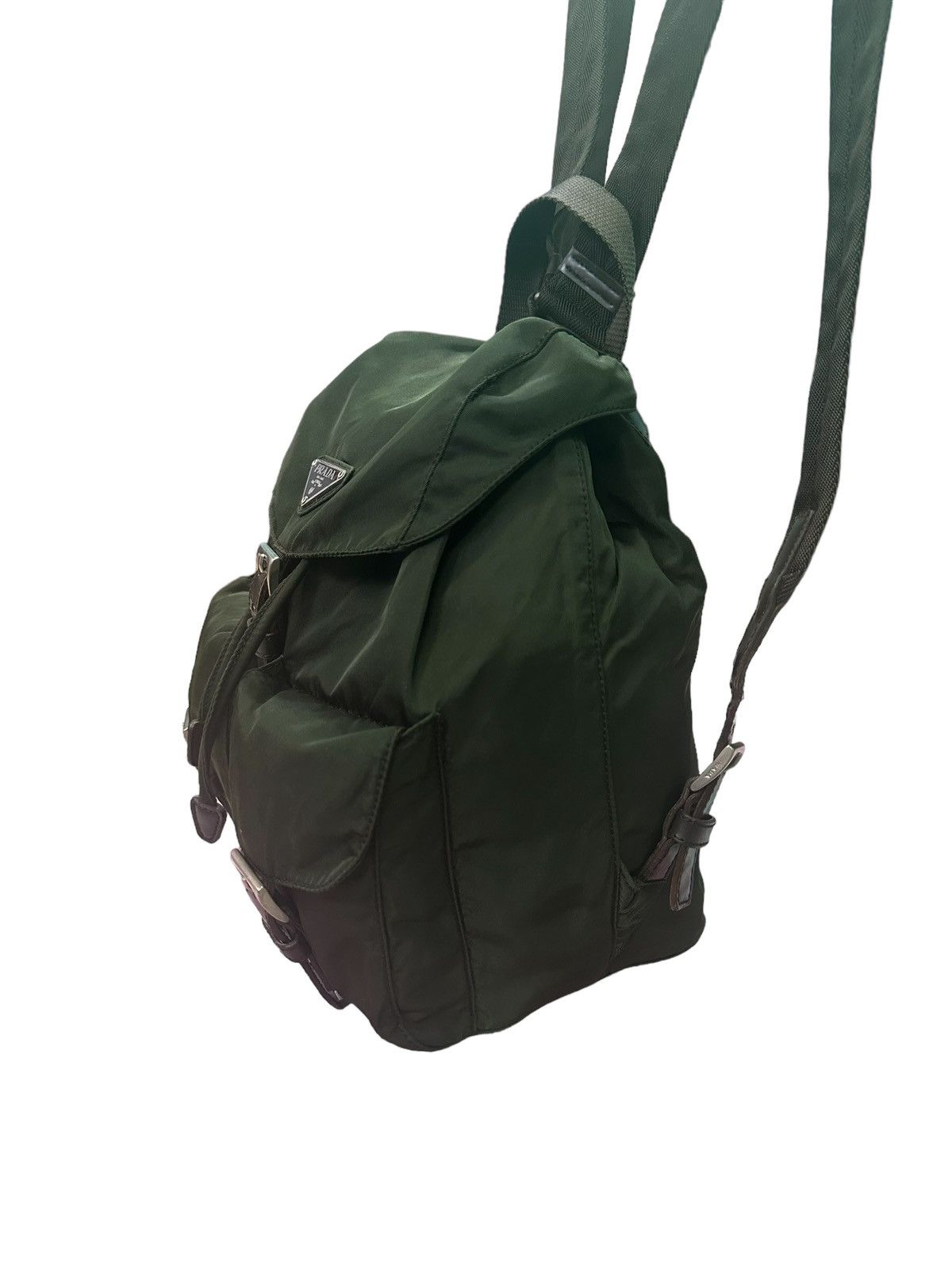 Prada AUTHENTIC VINTAGE PRADA MINI GREEN NYLON BACKPACK Size ONE SIZE - 4 Thumbnail