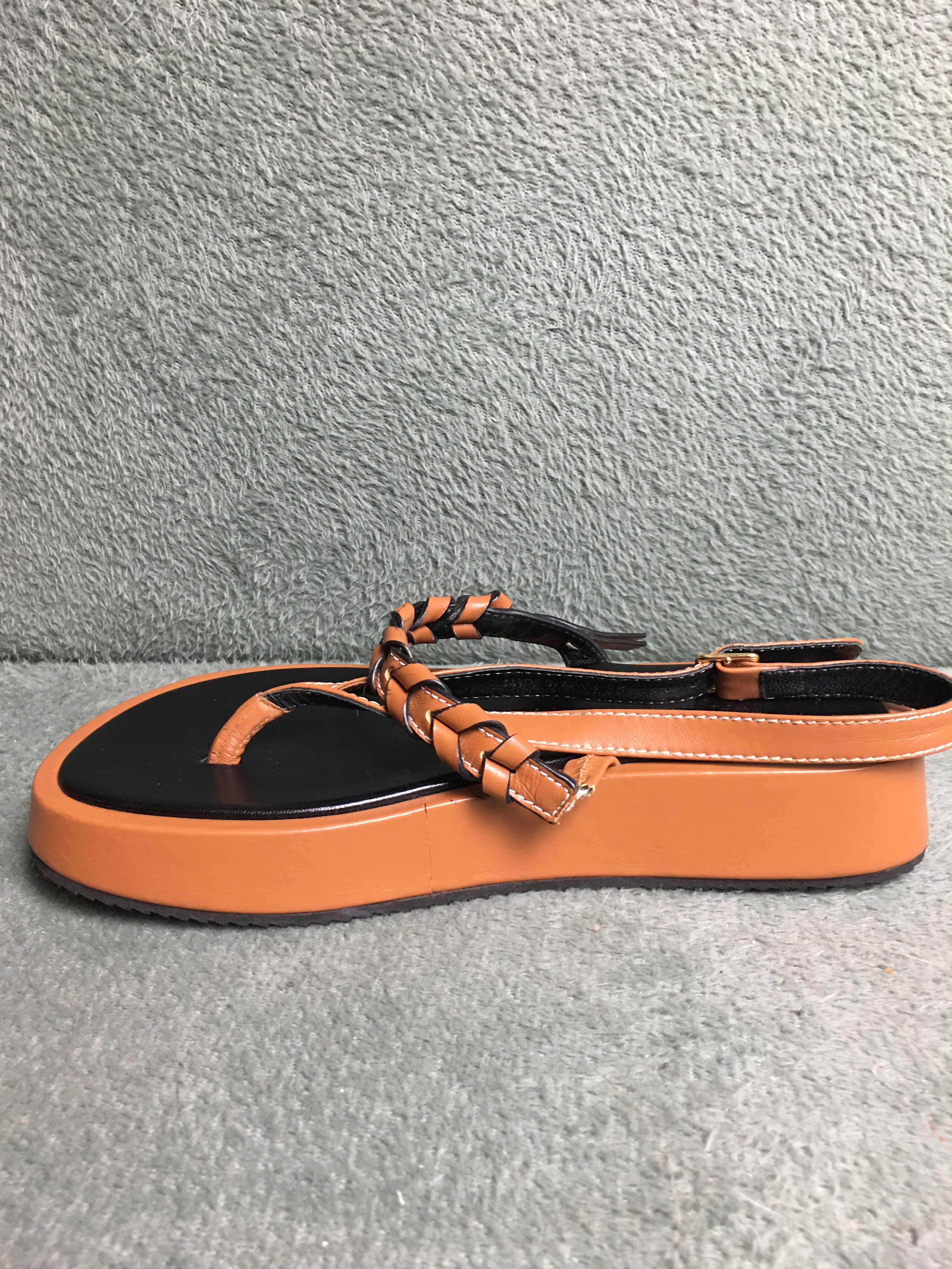 JW Anderson JW Anderson Platform Leather Sandals Brown EU 38 Size US 8 / IT 38 - 8 Thumbnail