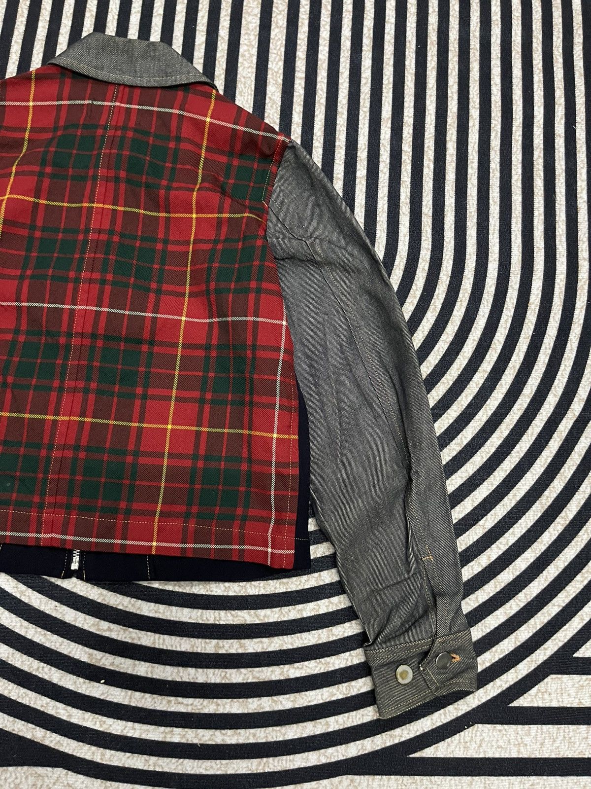 Comme des Garcons A/W 1999 COMME DES GARCONS TARTAN DENIM JACKET Size M / US 6-8 / IT 42-44 - 14 Thumbnail