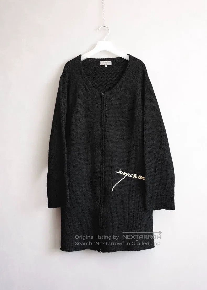 Yohji Yamamoto YOHJI YAMAMOTO French Embroidered Wool Cardigan Size US L / EU 52-54 / 3 - 2 Thumbnail