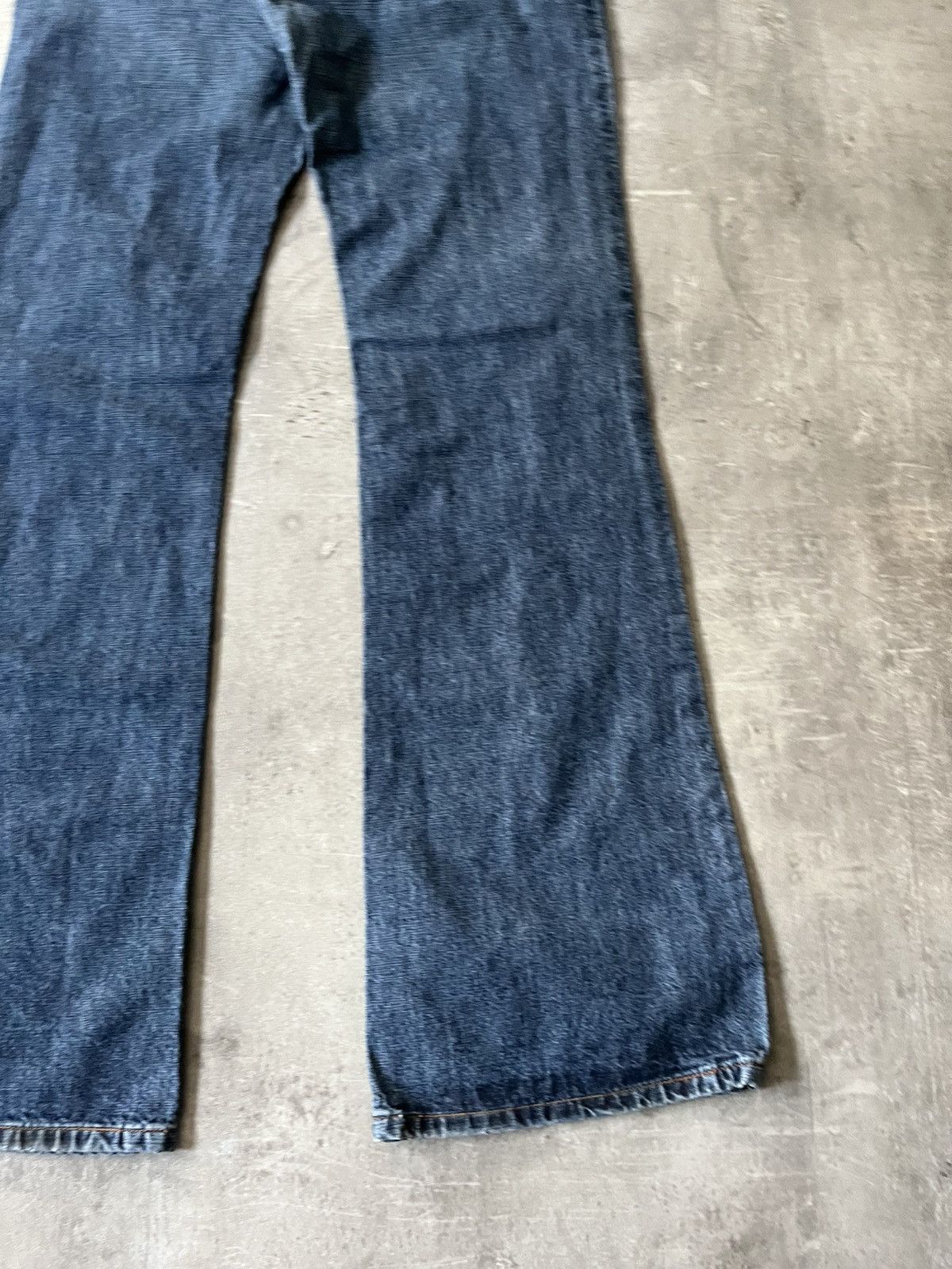 Walter Van Beirendonck Vintage Walter Van Beirendonck scratch flared navy jeans Size US 33 - 10 Thumbnail