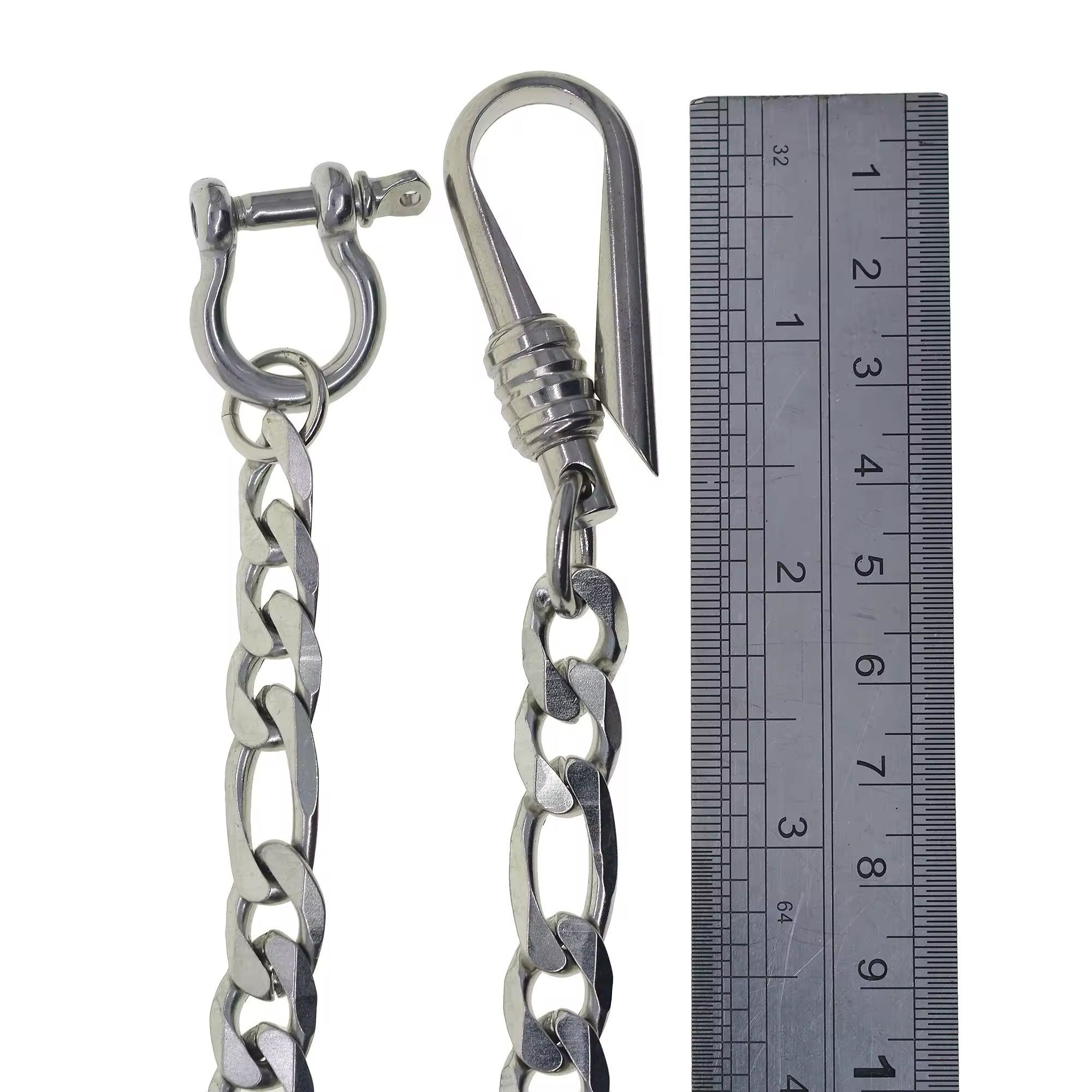 Jewelry Stainless Steel Wallet Pants Chain Size ONE SIZE - 4 Thumbnail