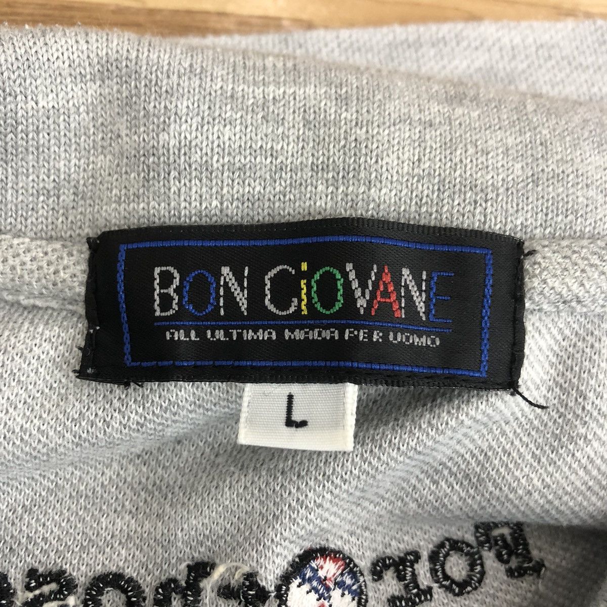Vintage Vintage BON CIOVANE PARIS Embroidered Logo Polo Tee Shirt Size US L / EU 52-54 / 3 - 6 Thumbnail
