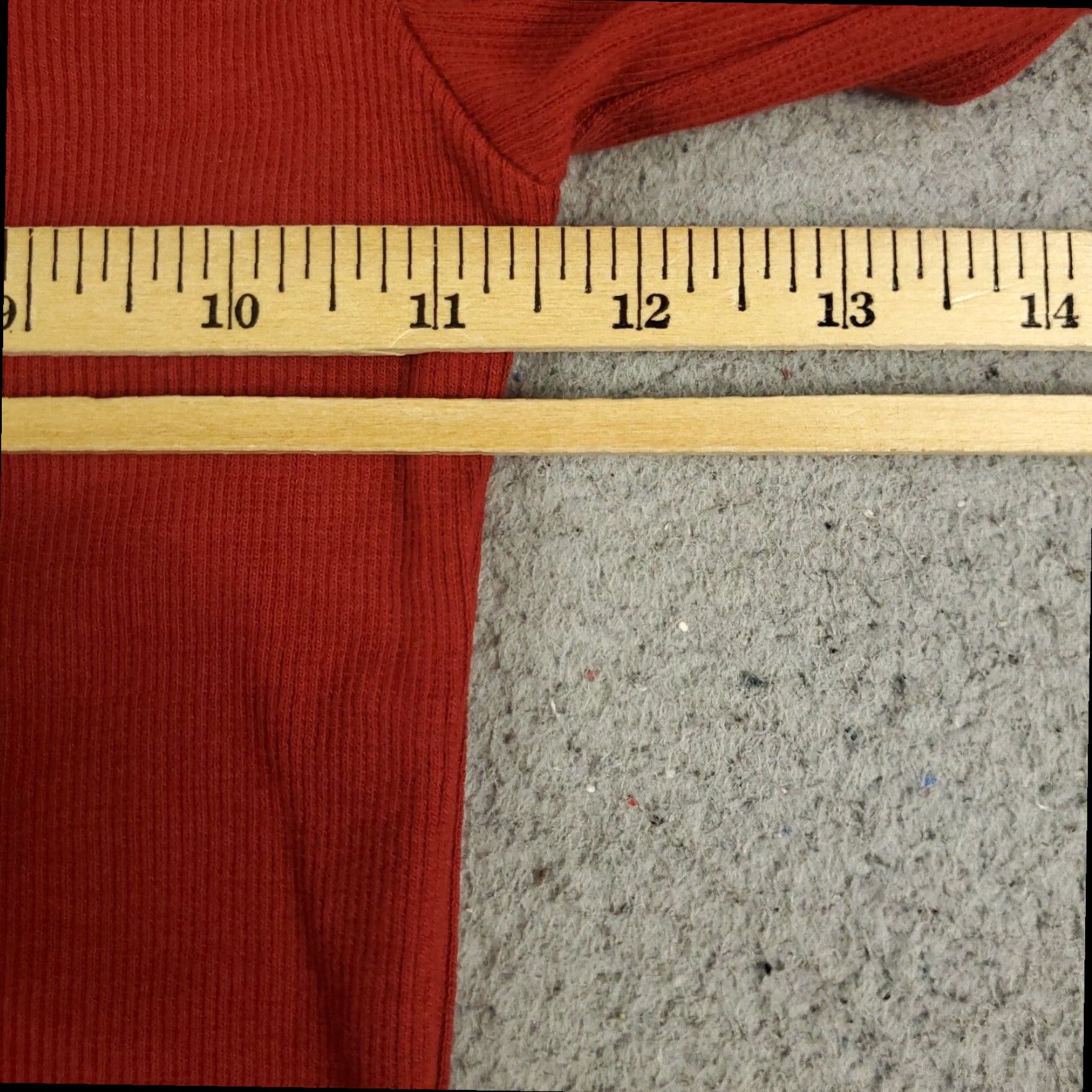 Zara Zara Long Sleeve Crop Top Red Small Womens T-Shirt Size S / US 4 / IT 40 - 7 Thumbnail