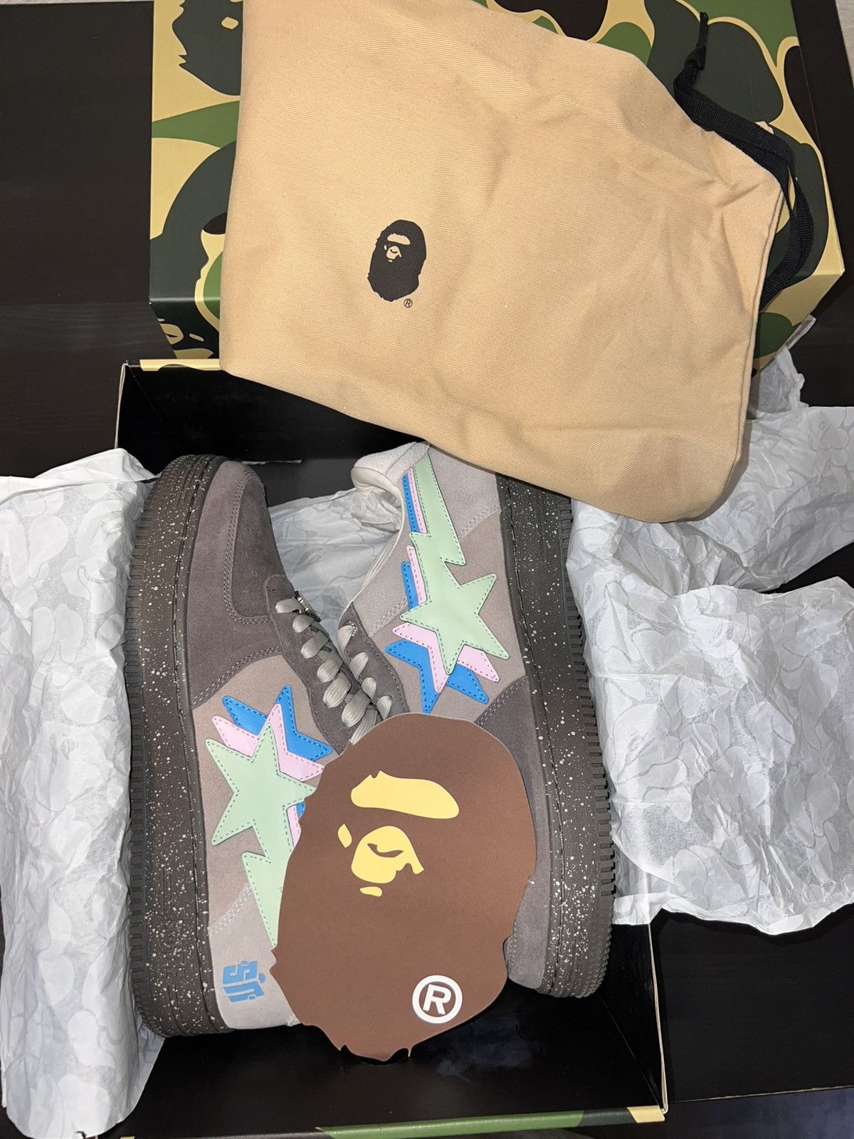 Bape A Bathing Ape BAPE STA x Sneaker News “Night” Size 10 Size US 10 / EU 43 - 16 Thumbnail