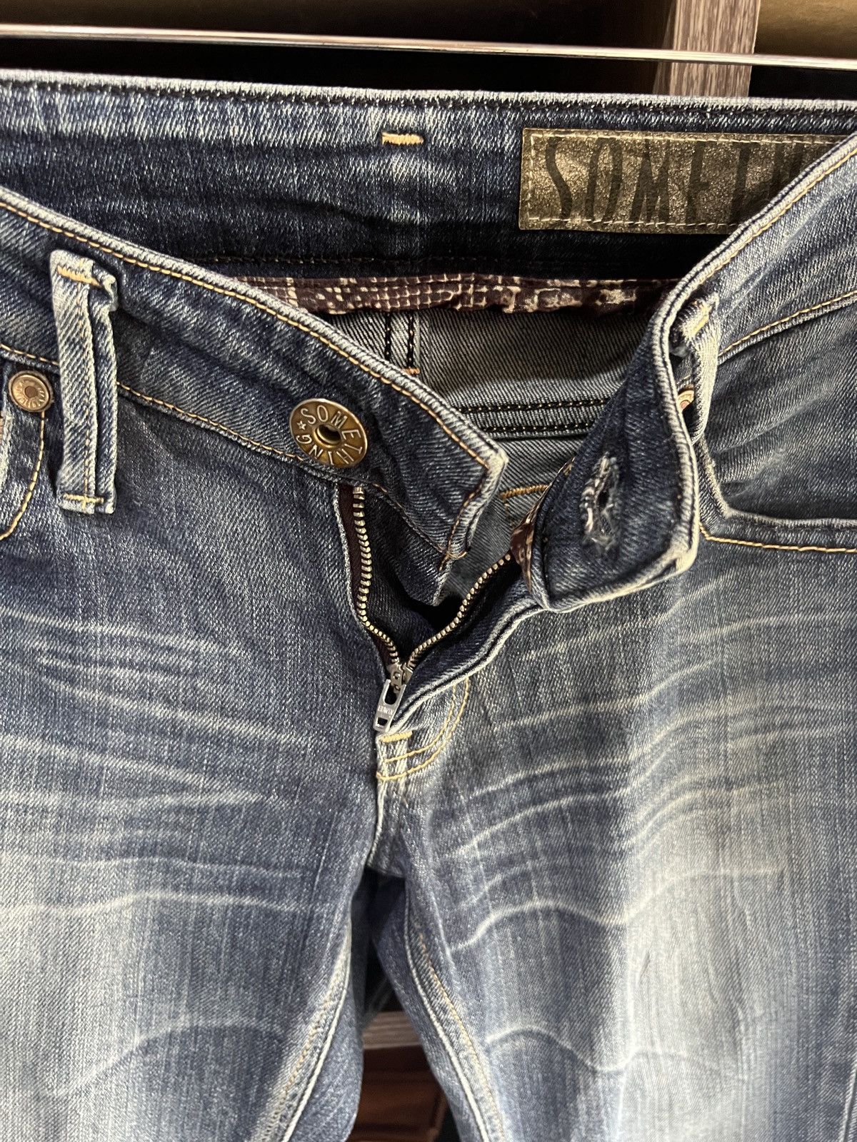 Edwin 🔥Something by Edwin Flared Distressed Denim Size 29" - 12 Thumbnail