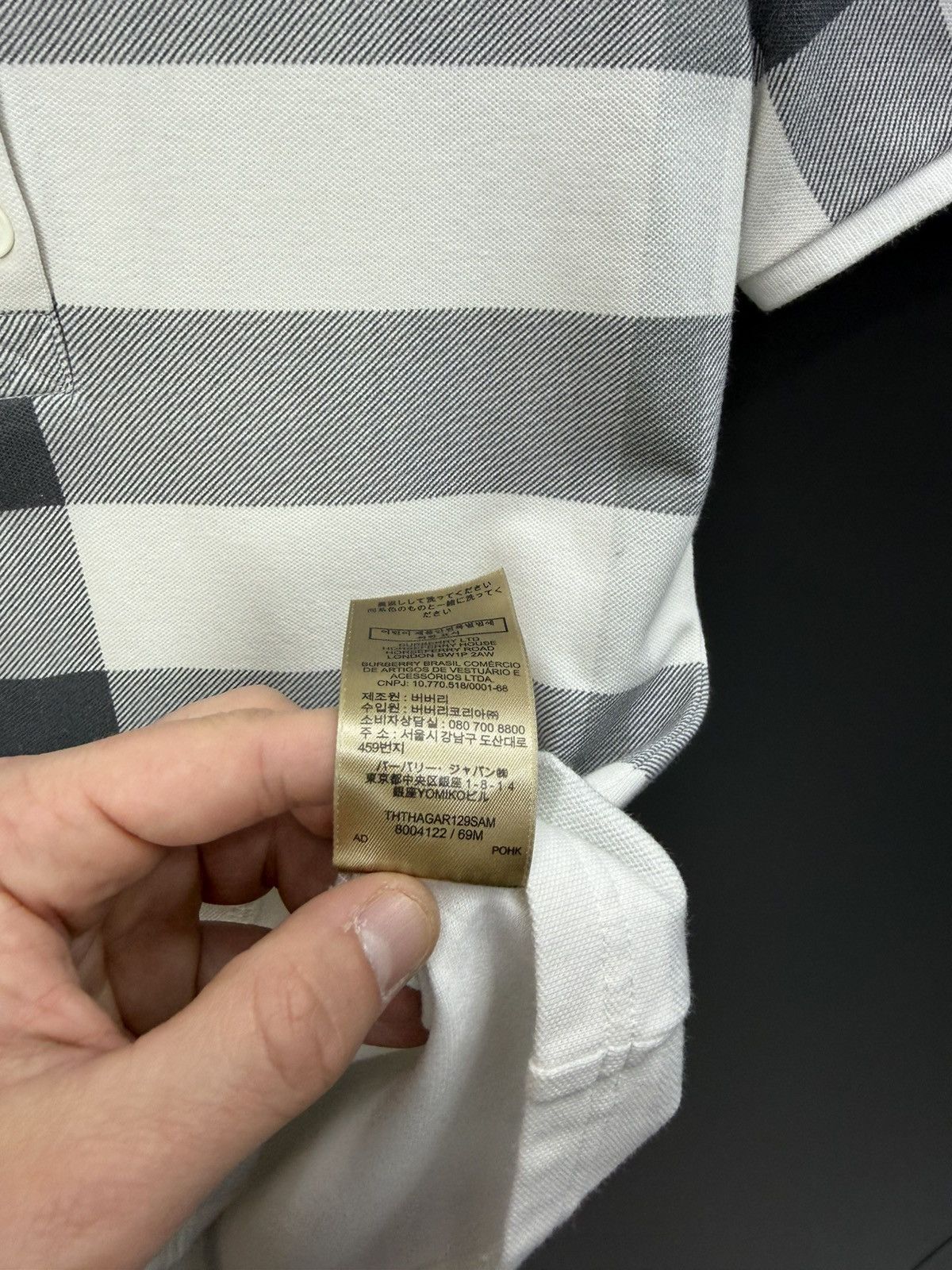 Burberry Burberry London Nova Check Polo Shirt White Grey XS Size XS / US 0-2 / IT 36-38 - 8 Thumbnail