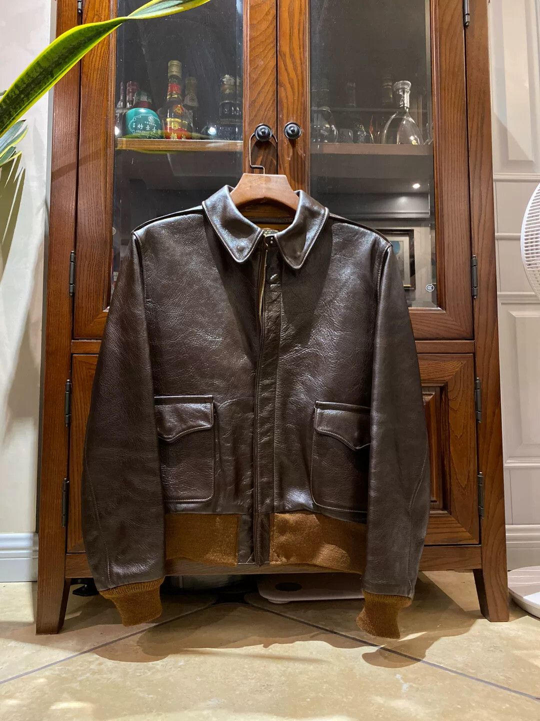 The Real McCoy's the real mccoy a2 brown leather jacket Size US M / EU 48-50 / 2 - 1 Thumbnail