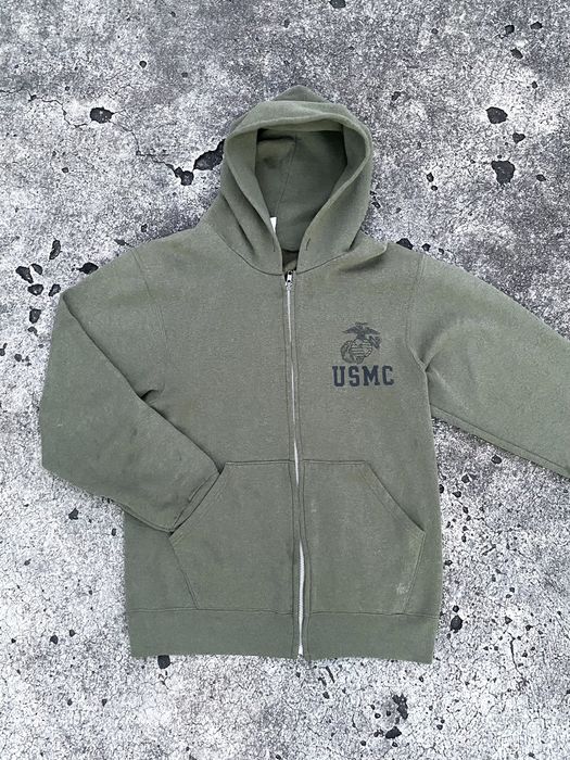 Vintage USMC Zip Up Hoodie | Grailed