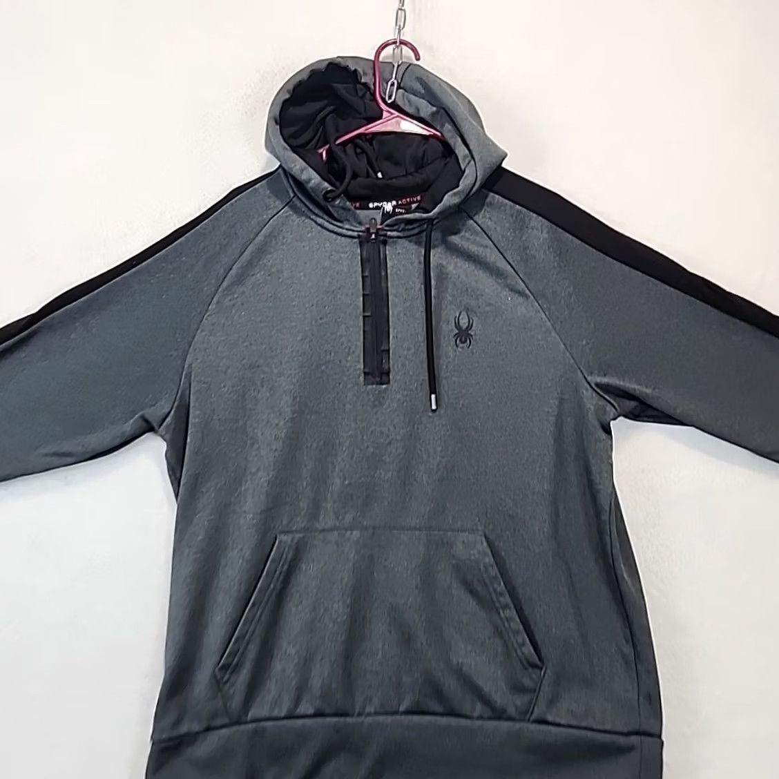 Spyder Spyder Hoodie Sweatshirt Mens Size L Gray Quarter Zip ActiveWear Outdoor Fishing Sweatshirt Hoodie Regular Fit Logo Fleece Polyester"} Size US L / EU 52-54 / 3 - 3 Thumbnail
