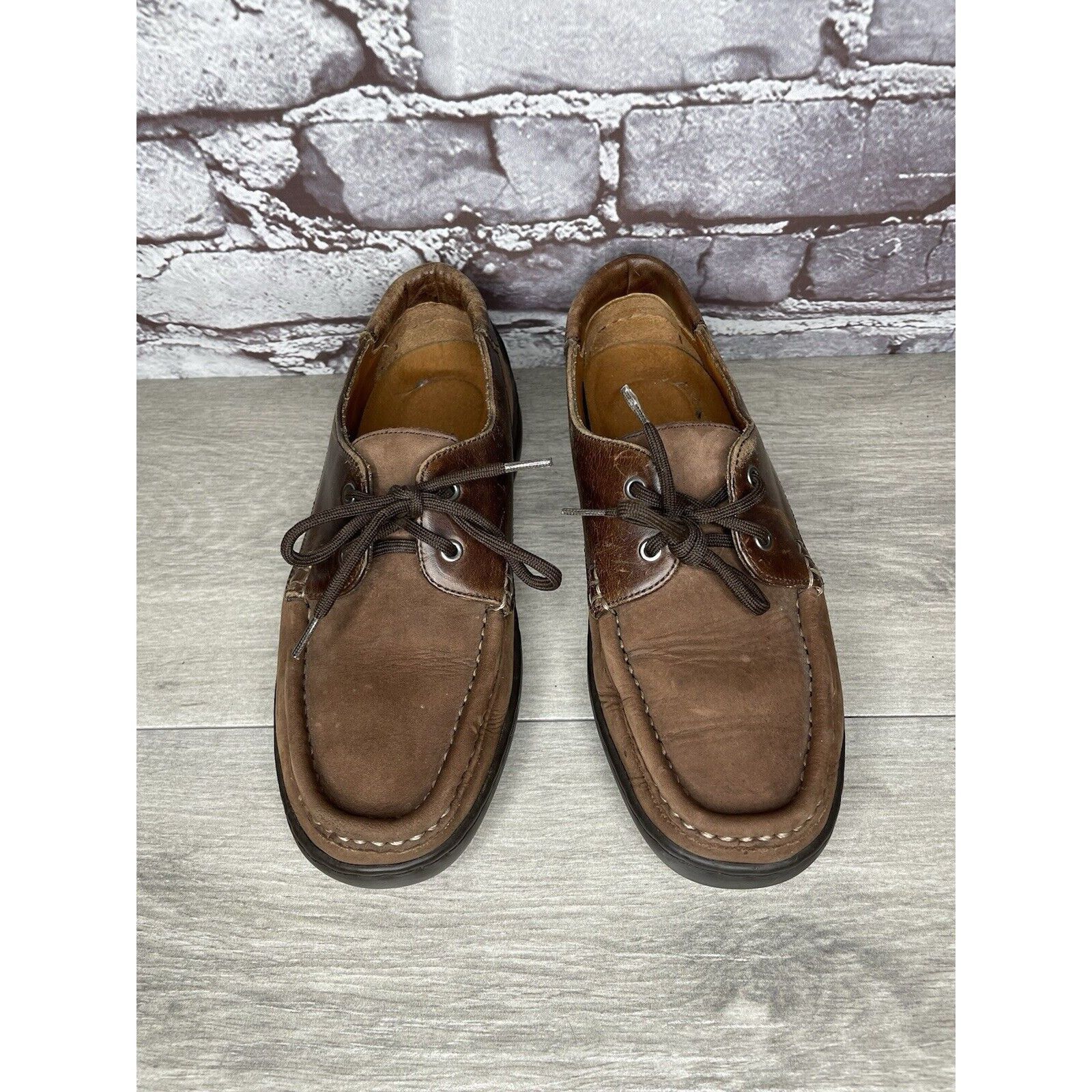 Bally VTG Bally Grimsela Brown Leather Moc Toe Casual Shoes Women’ Size US 7 / IT 37 - 4 Thumbnail