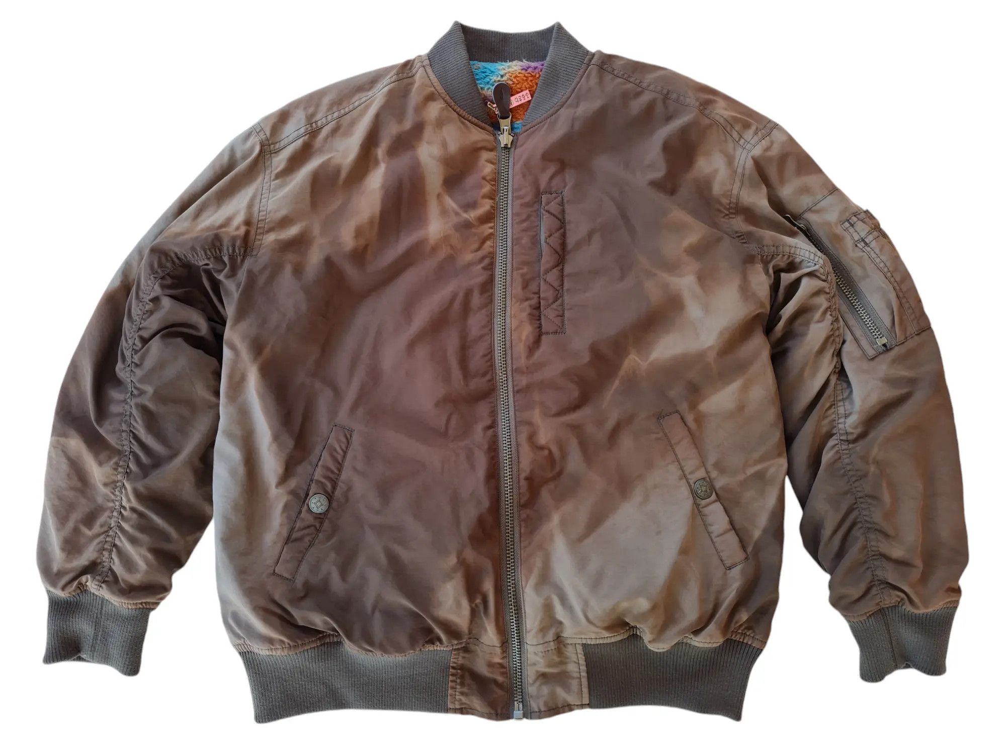 Other Vtg Titicaca Bomber Jacket Revisible Sun Faded Size US M / EU 48-50 / 2 - 5 Thumbnail