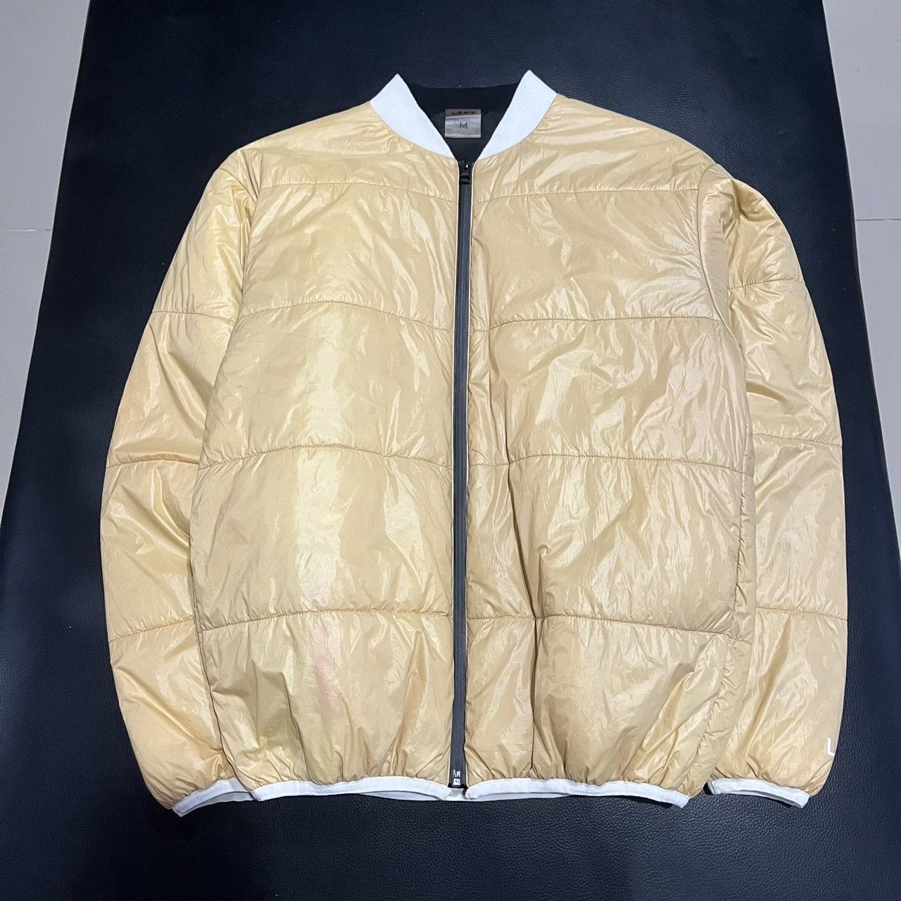Japanese Brand LYFT Light Weight Warm Nylon Jacket Beige Size US M / EU 48-50 / 2 - 4 Thumbnail