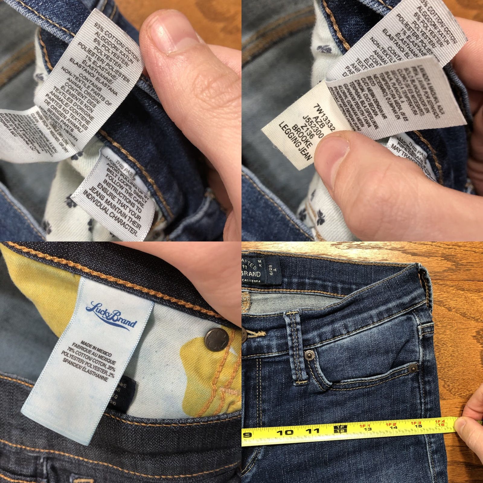 Lucky Brand Lucky Brand Brooke Legging Jeans Womens 6 29 Inseam Blue Medium Wash Skinny 5-Pocket denim stretch Casual 90s College City Size 28" / US 6 / IT 42 - 8 Thumbnail