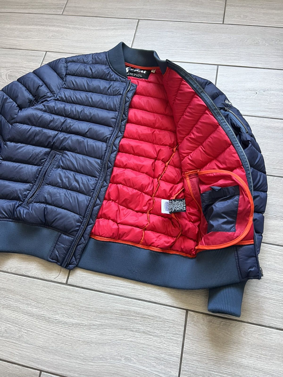 Schott Schott Puffer Bomber Jacket Made in USA🇺🇸 Vintage Down Y2K Size US XL / EU 56 / 4 - 16 Thumbnail