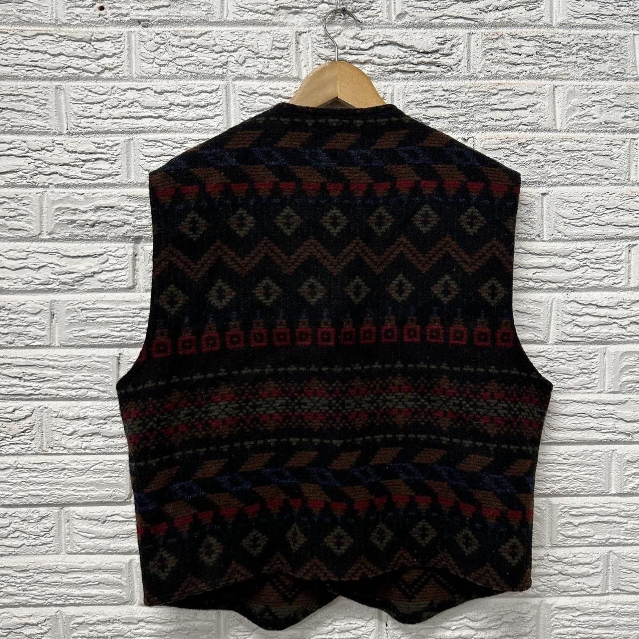 Woolrich Woolen Mills Vintage Aztec Woolrich 100% Wool Vest Men’s Large Size US L / EU 52-54 / 3 - 3 Thumbnail