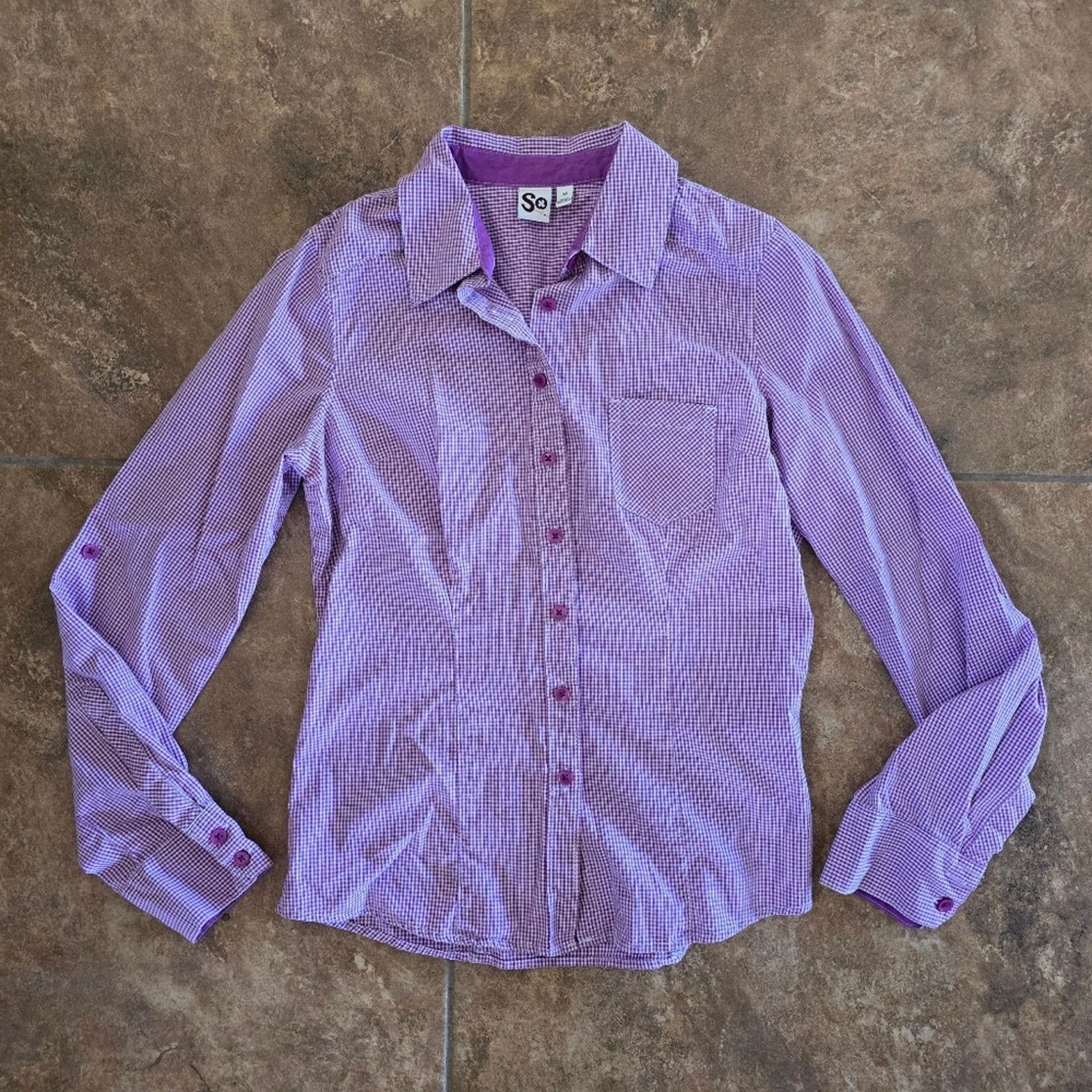 Other Purple Plaid | SO | Button Down Size M / US 6-8 / IT 42-44 - 1 Thumbnail