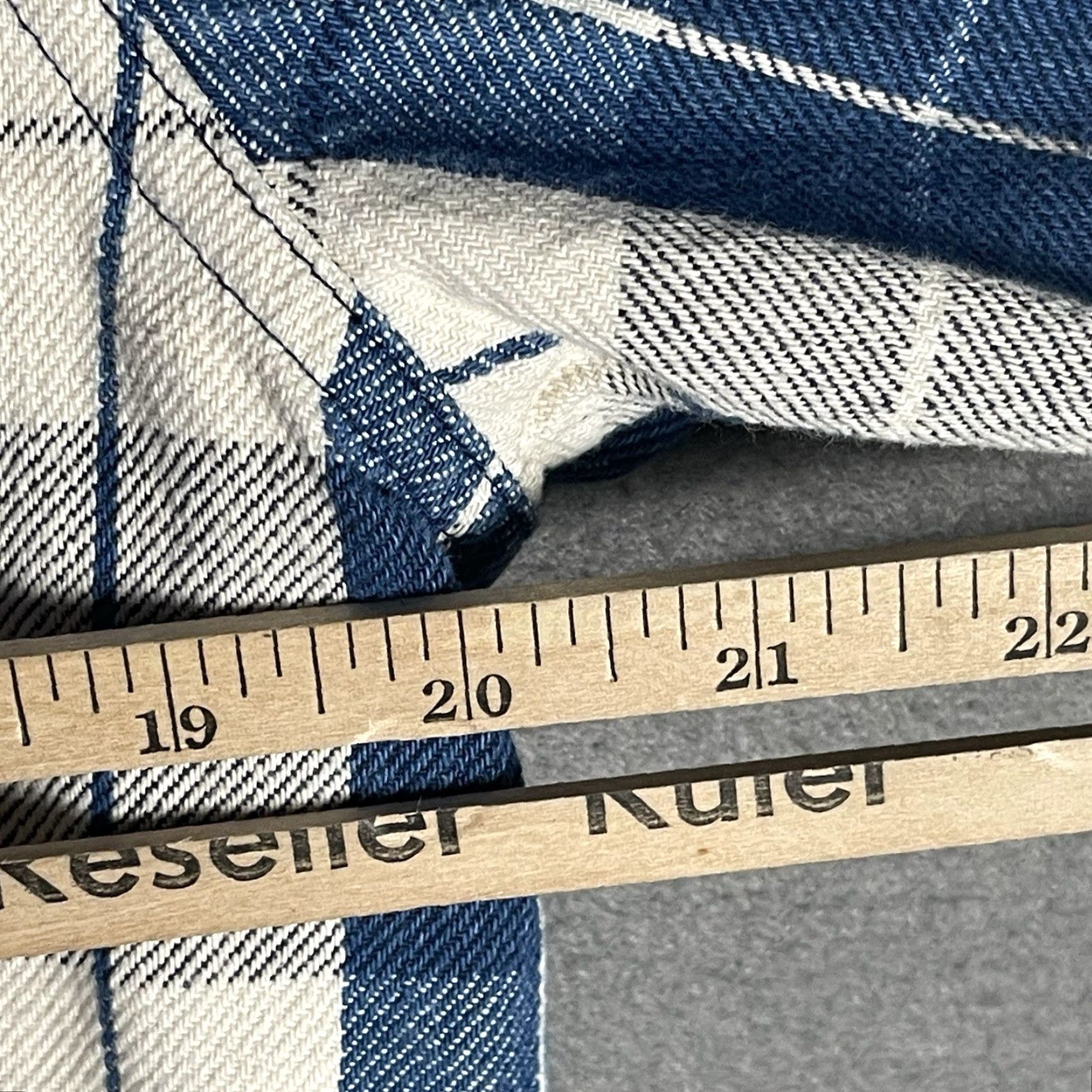 Lucky Brand Lucky Brand Button-Up Shirt Mens Blue White Plaid Long Sleeve Size M Medium Button-Down Collared Western Casual Workwear Snap Pearl Snap Size US M / EU 48-50 / 2 - 6 Thumbnail
