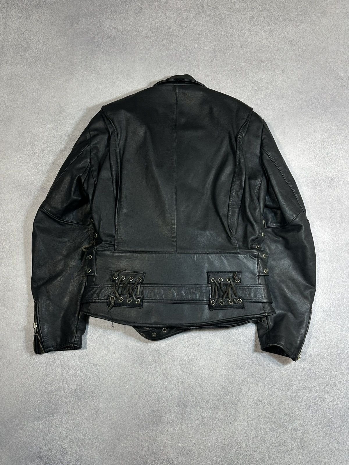 Other Vintage IXS Men’s Moto Heavy Lace-up Leather Jacket Sz M Size US M / EU 48-50 / 2 - 10 Thumbnail
