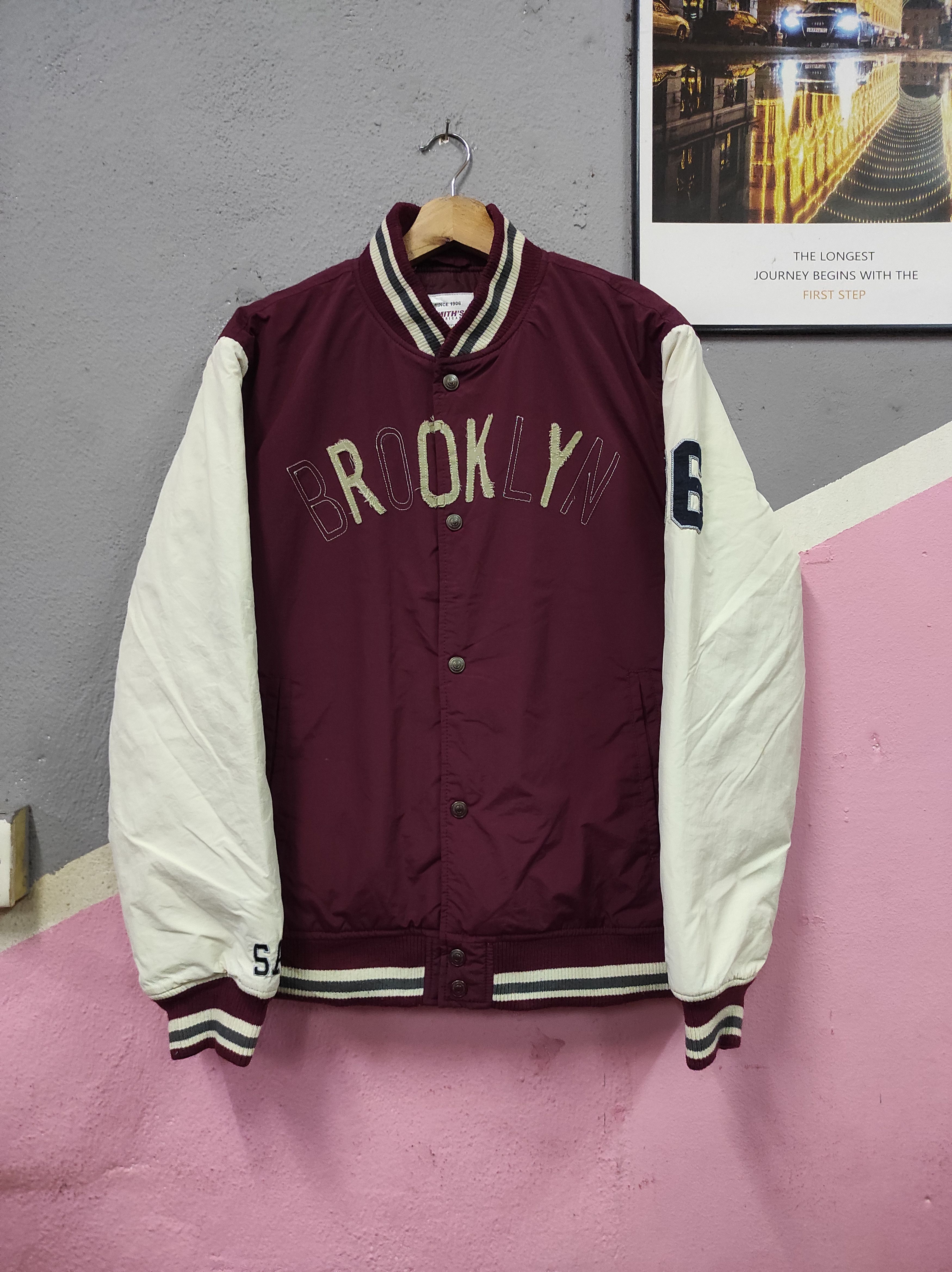 Smith's American SMITHS AMERICAN BROOKLYN VARSITY JACKET BUTTON UP Size US L / EU 52-54 / 3 - 1 Thumbnail