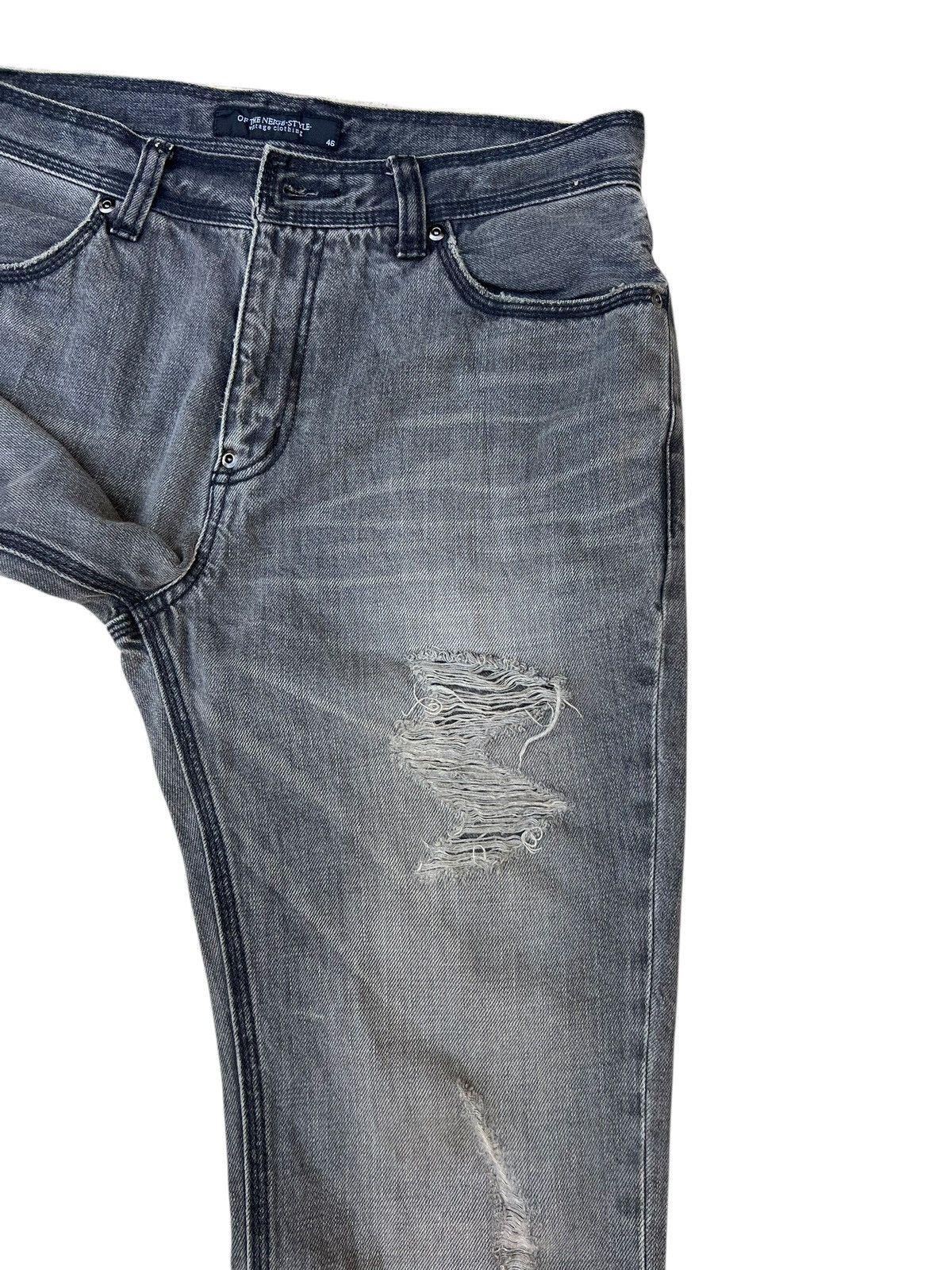 Vintage Of The Neige- Style Japan Rips Distress Denim Bootcut Jeans Size US 31 - 9 Thumbnail