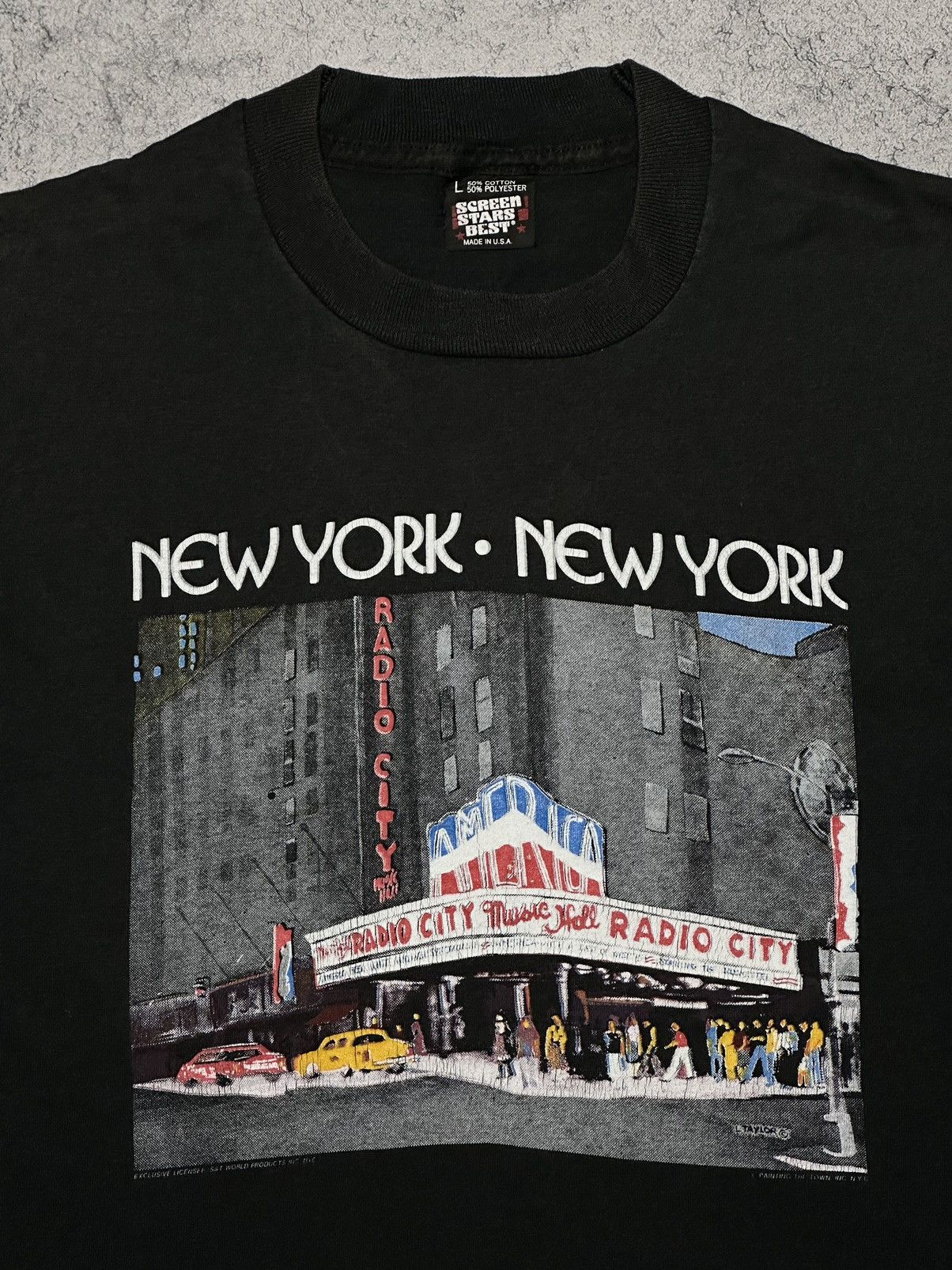 Vintage Vintage New York Radio City Music Hall Screen Stars T-Shirt Size US M / EU 48-50 / 2 - 4 Thumbnail