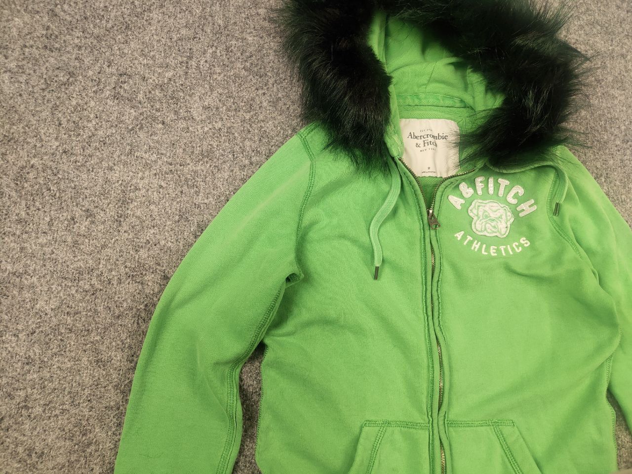 Abercrombie & Fitch Vintage Abercrombie Zip Fur Hoodie Y2K if six was nine LGB Size M / US 6-8 / IT 42-44 - 8 Thumbnail