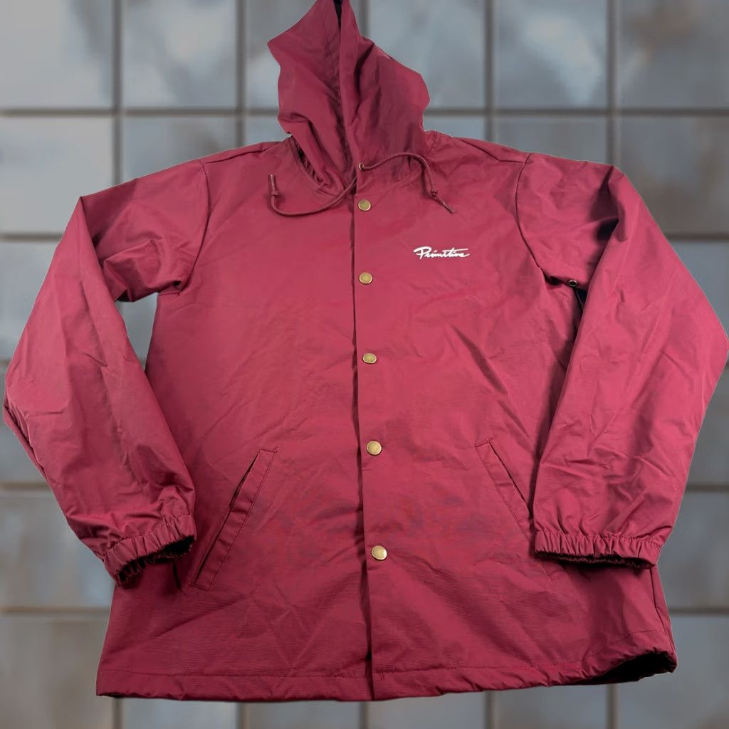 Primitive Primitive Skateboarding Jacket Mens L Rain Snap Up Water Resistant Windbreaker Size US L / EU 52-54 / 3 - 1 Thumbnail