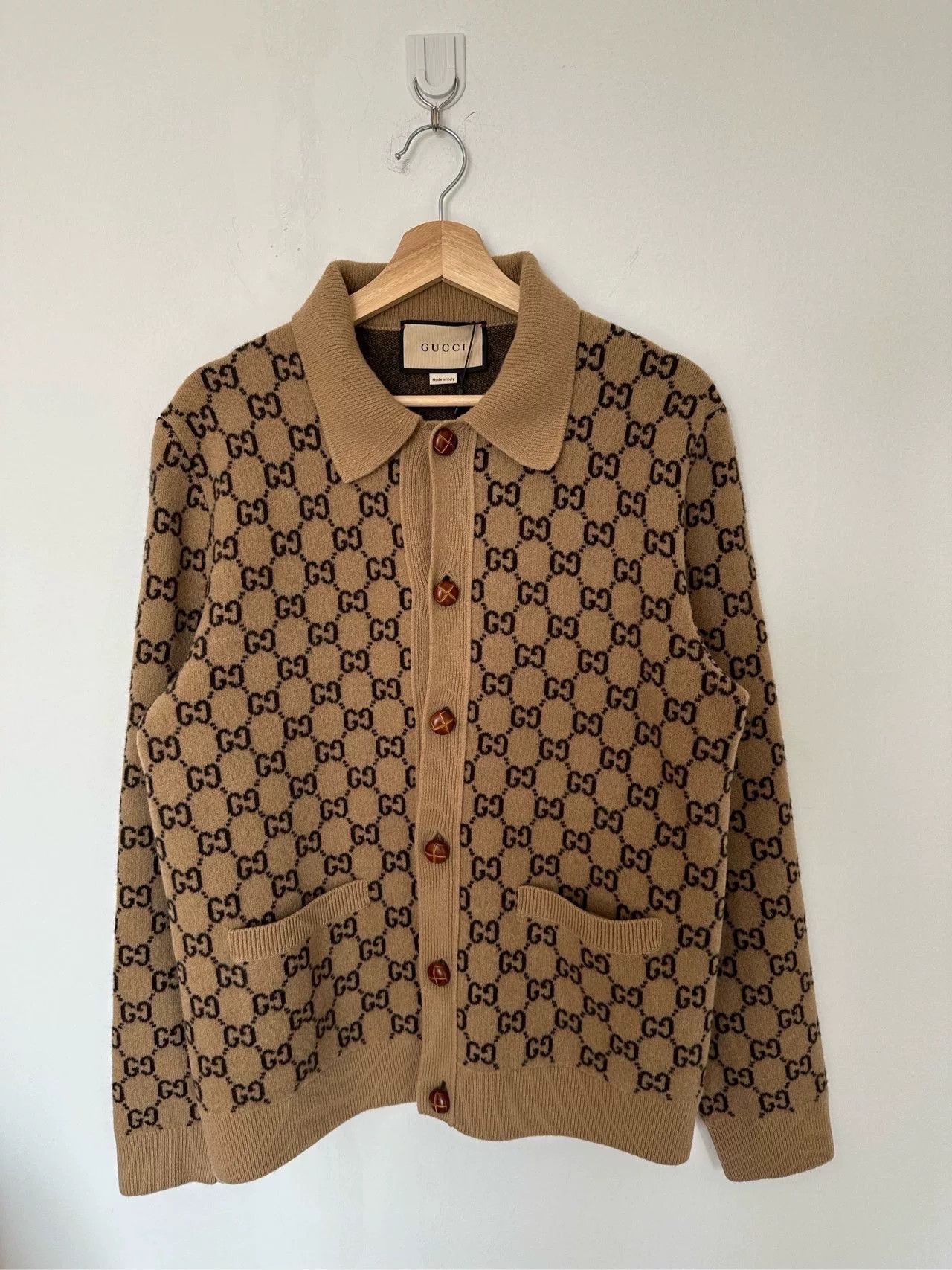 Gucci Gucci GG Monogram Wool Cardigan Size US S / EU 44-46 / 1 - 1 Thumbnail