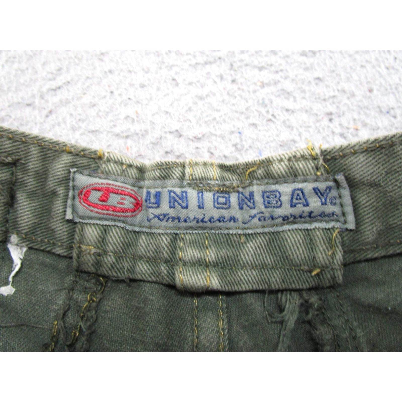 Vintage VINTAGE Union Bay Womens Green Denim Jean Shorts Junior Size 5 Skater Pockets Summer 90s Womens Size 27" / US 4 / IT 40 - 2 Thumbnail