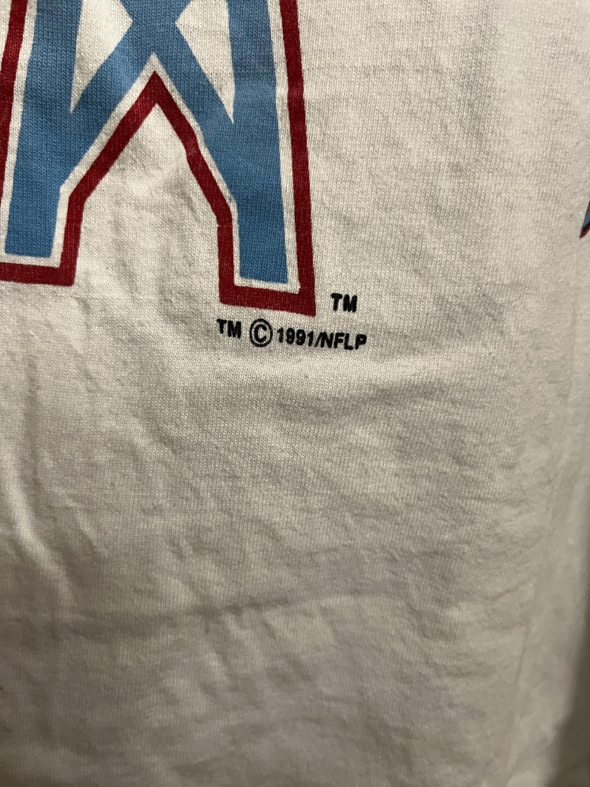 Fruit Of The Loom Vintage NFL Houston Oilers T-shirt AFC Central Tee- XL Size US XL / EU 56 / 4 - 5 Thumbnail