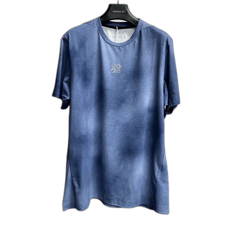 Loewe Loewe Blue Tie-Dye Logo Short Sleeve Shirt-yf Size US L / EU 52-54 / 3 - 1 Thumbnail